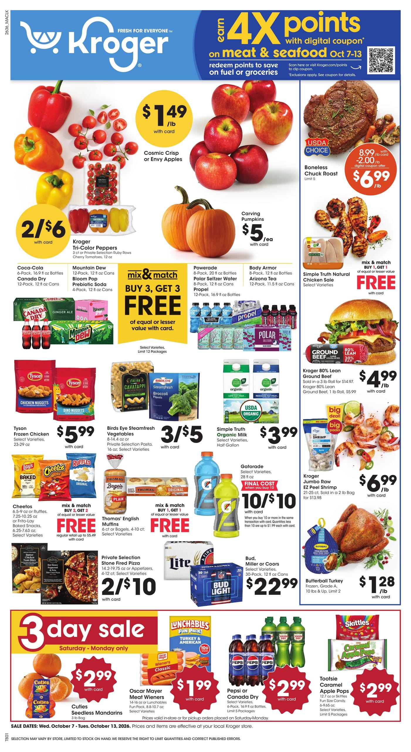 Kroger weekly ad page 1