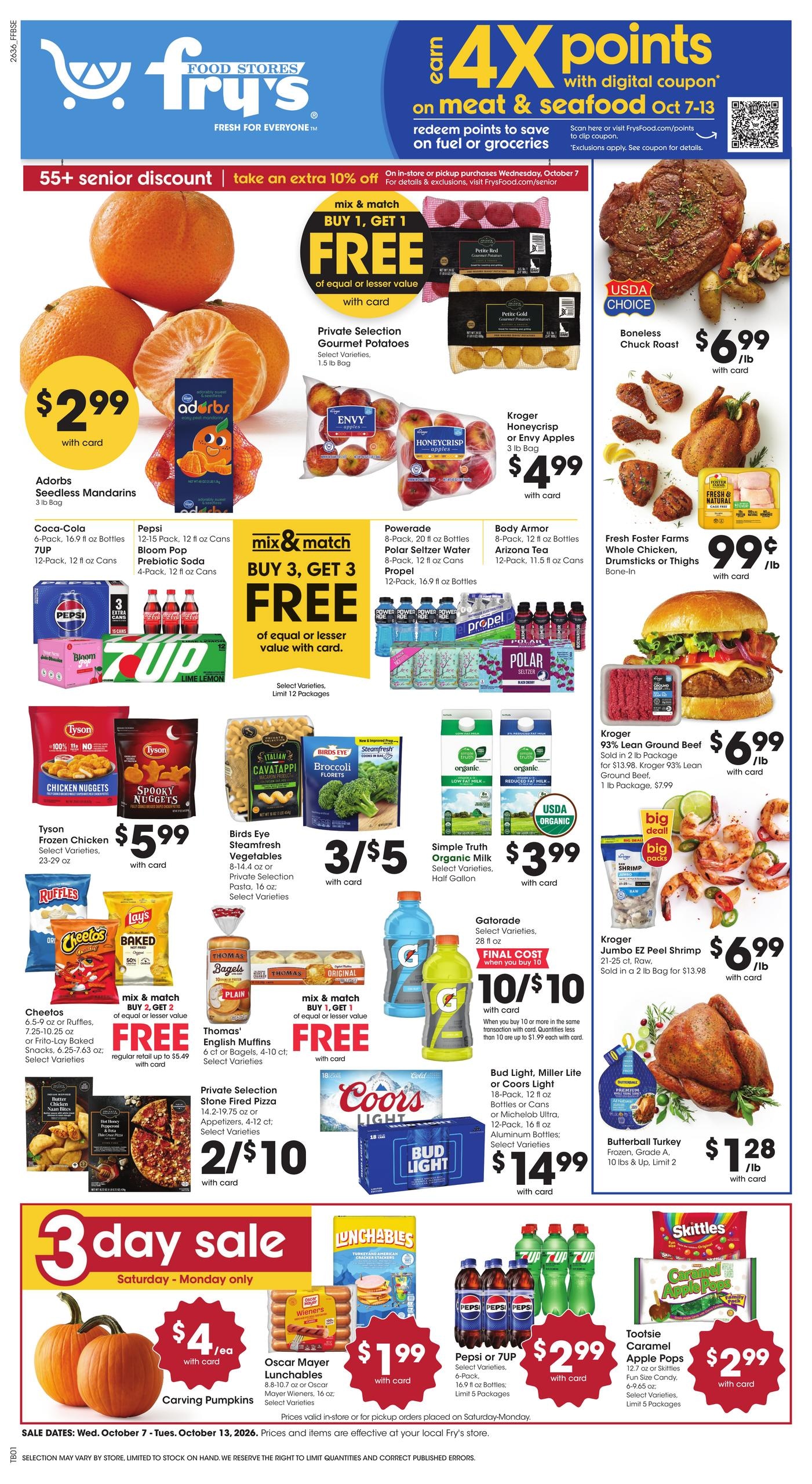 Fry's Food Stores weekly ad page 1