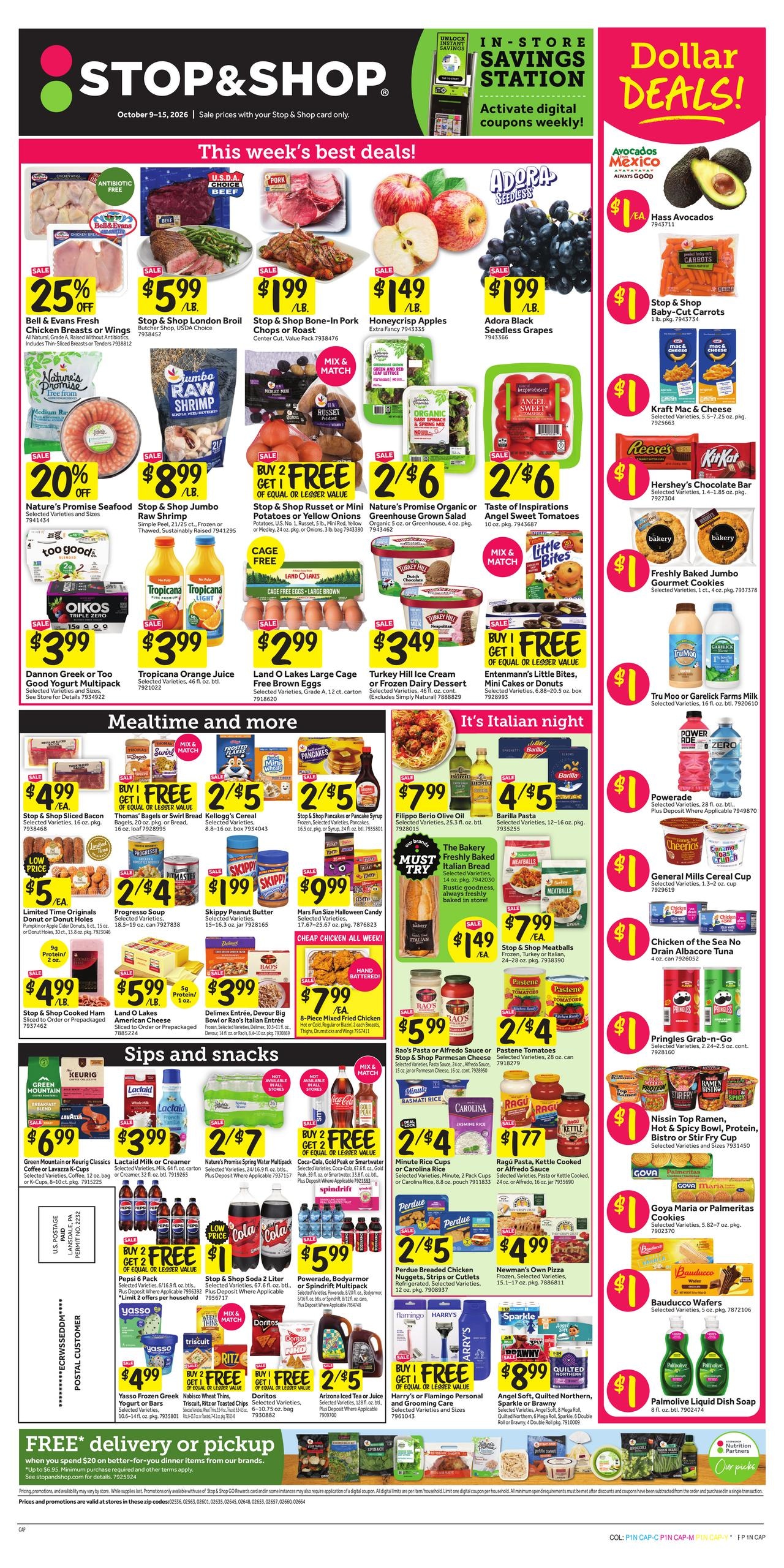 Stop & Shop weekly ad page 1