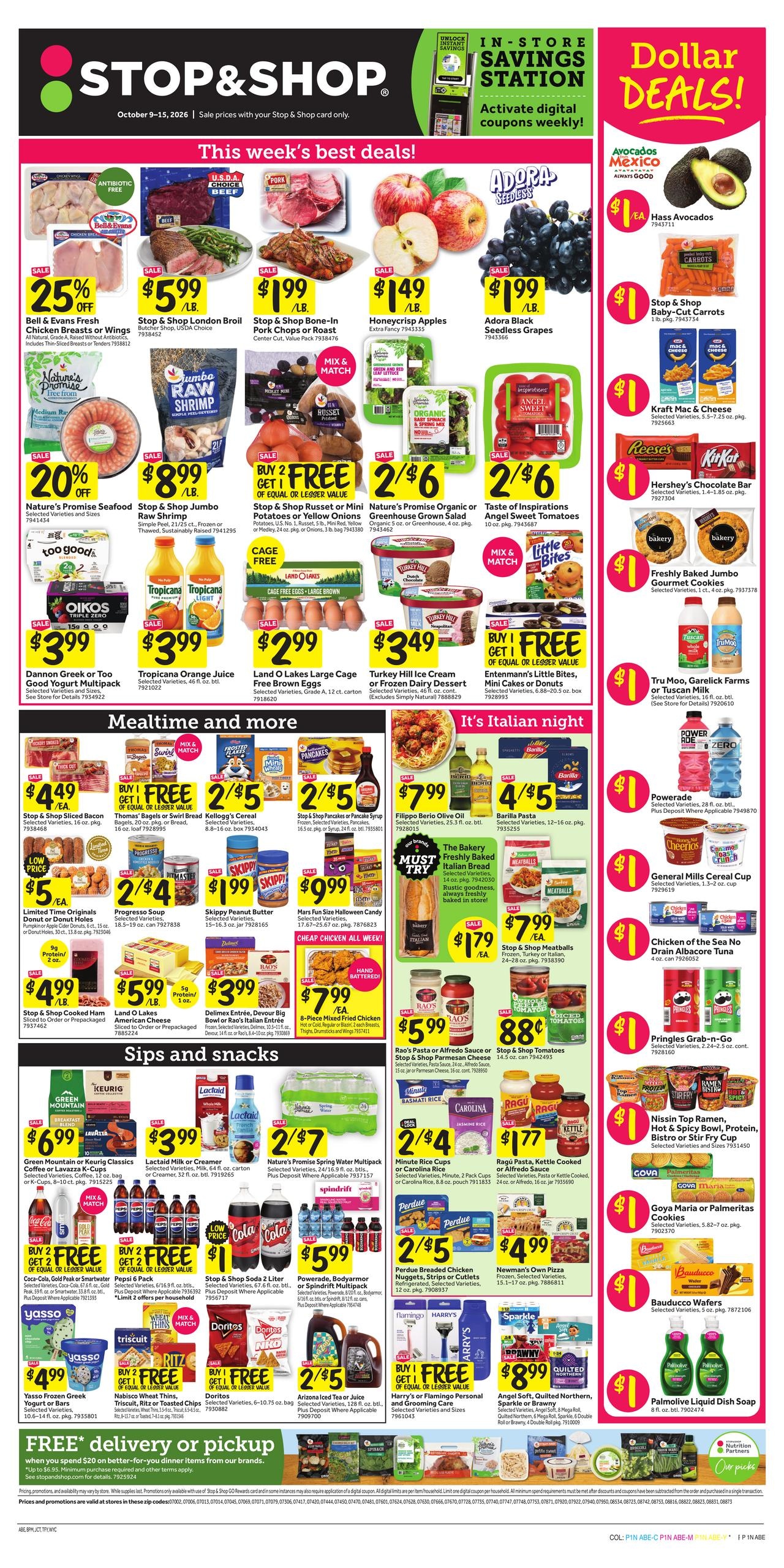 Stop & Shop weekly ad page 1