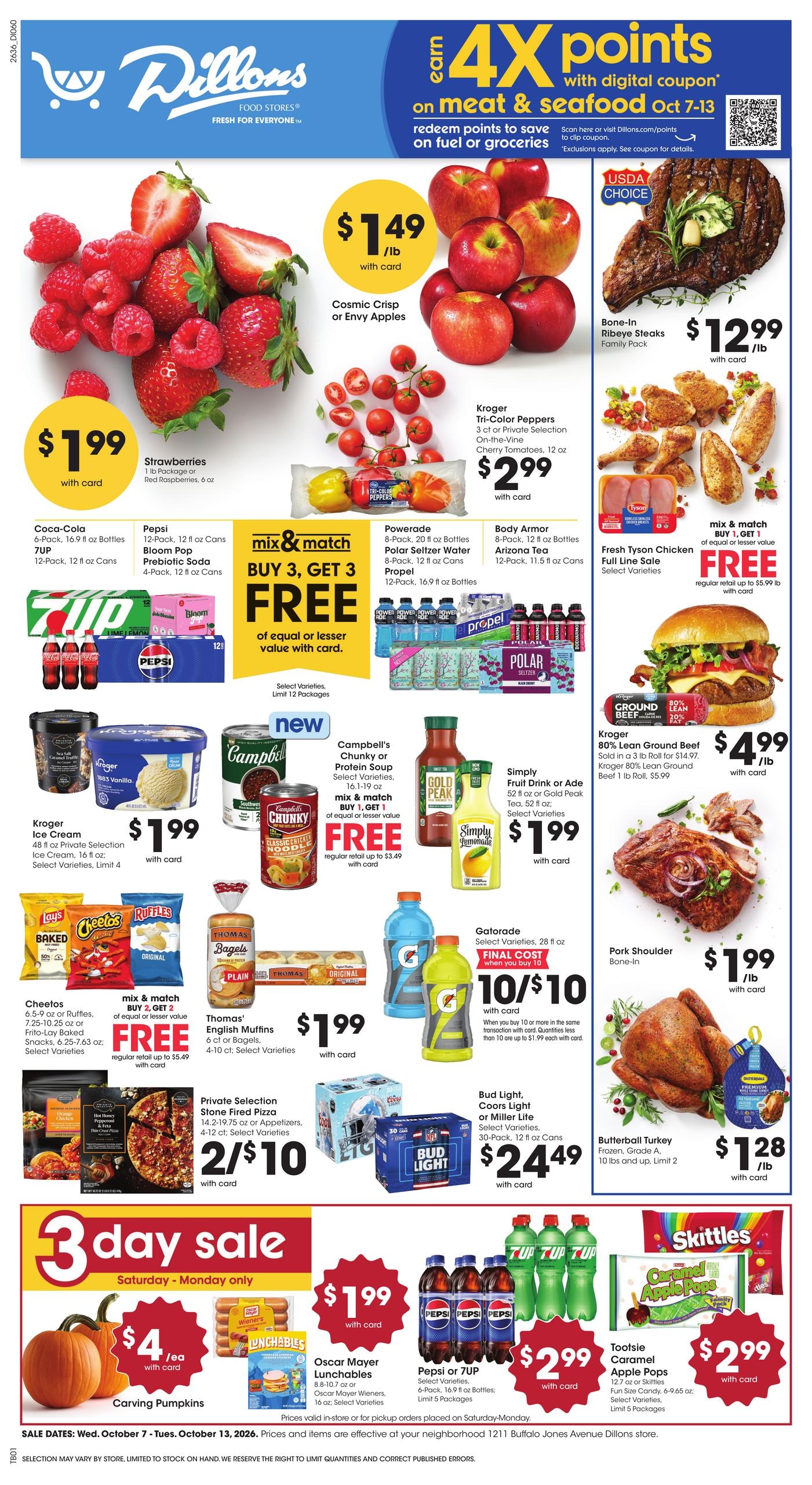 Dillons weekly ad page 1