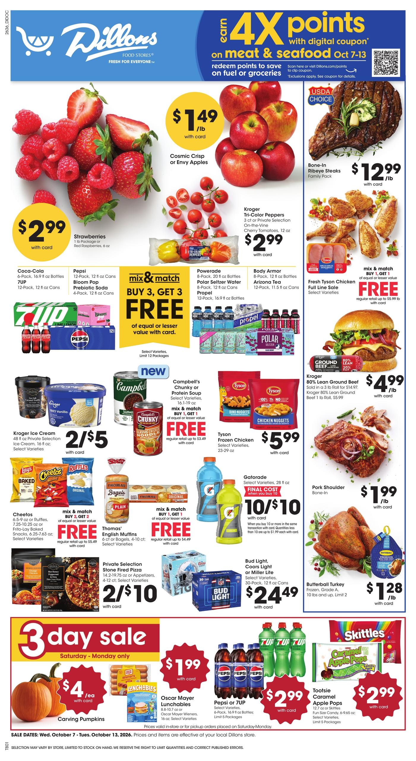 Dillons weekly ad page 1