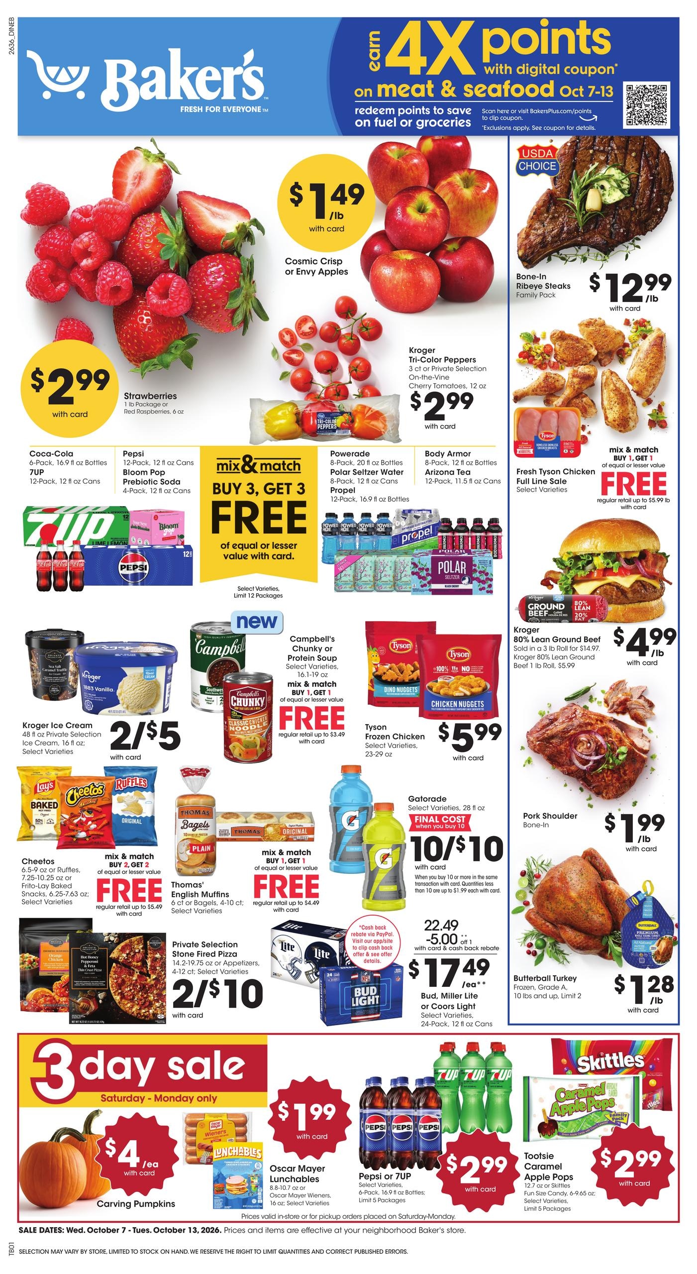 Baker's weekly ad page 1