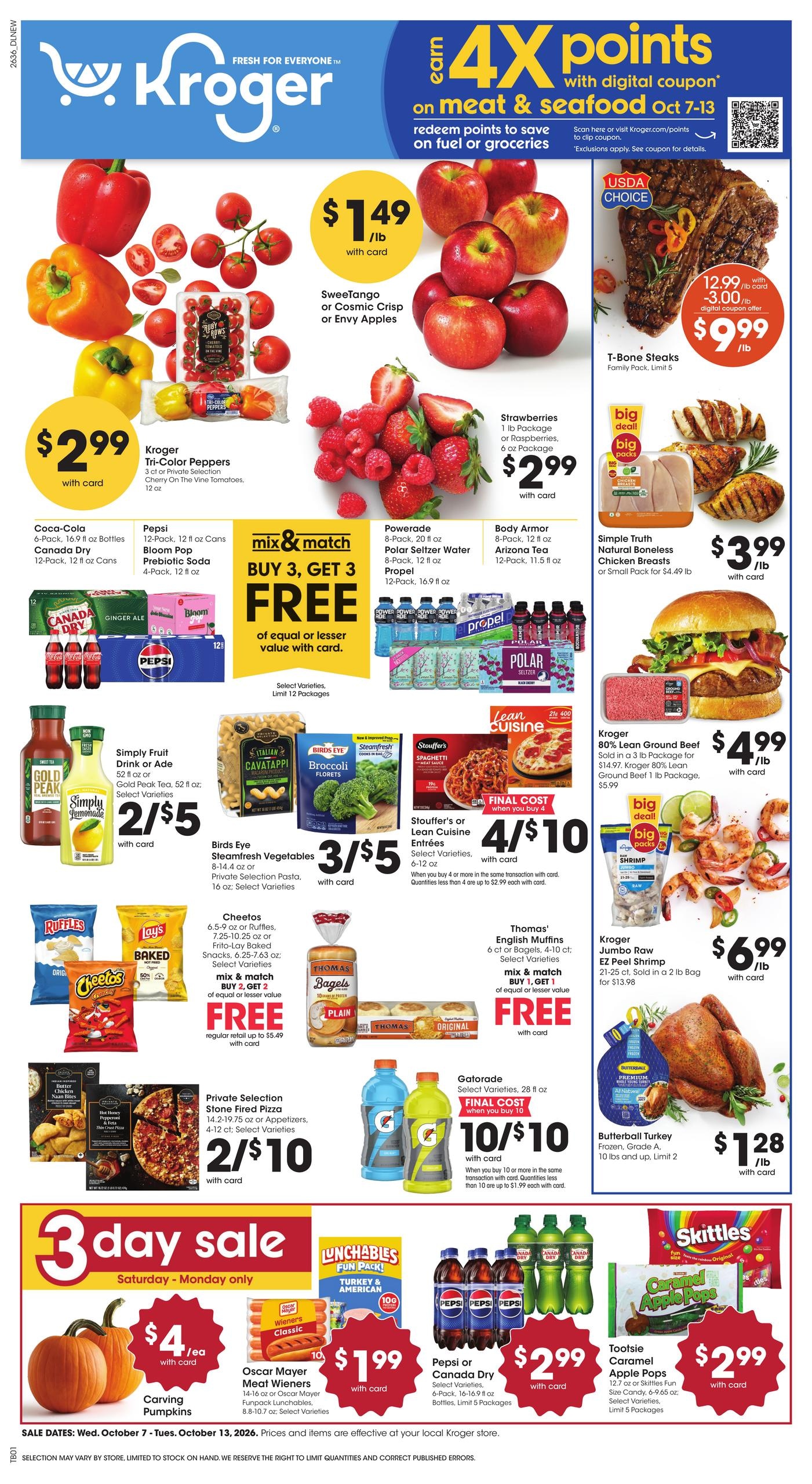 Kroger weekly ad page 1