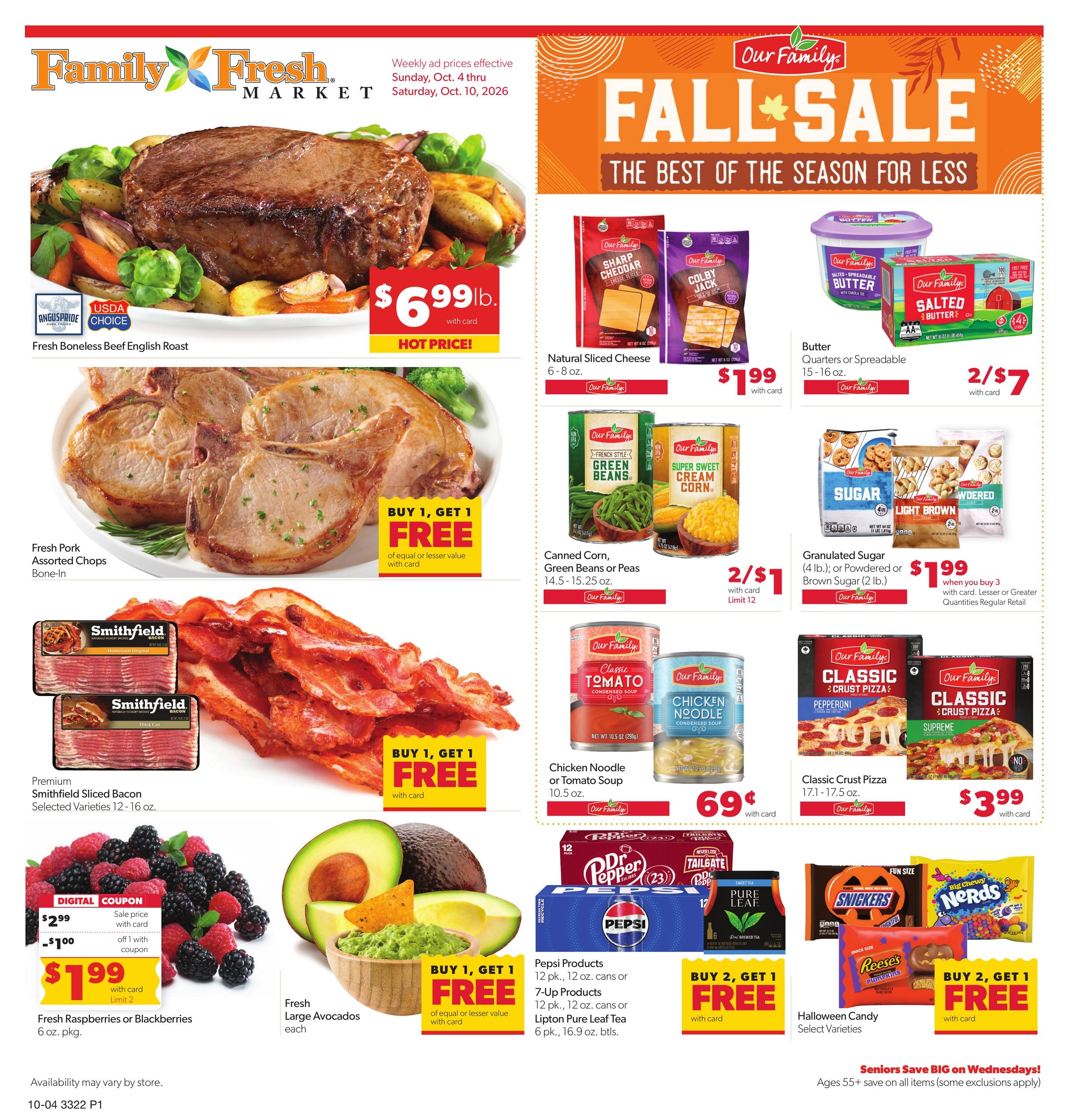 Family Fresh weekly ad page 1
