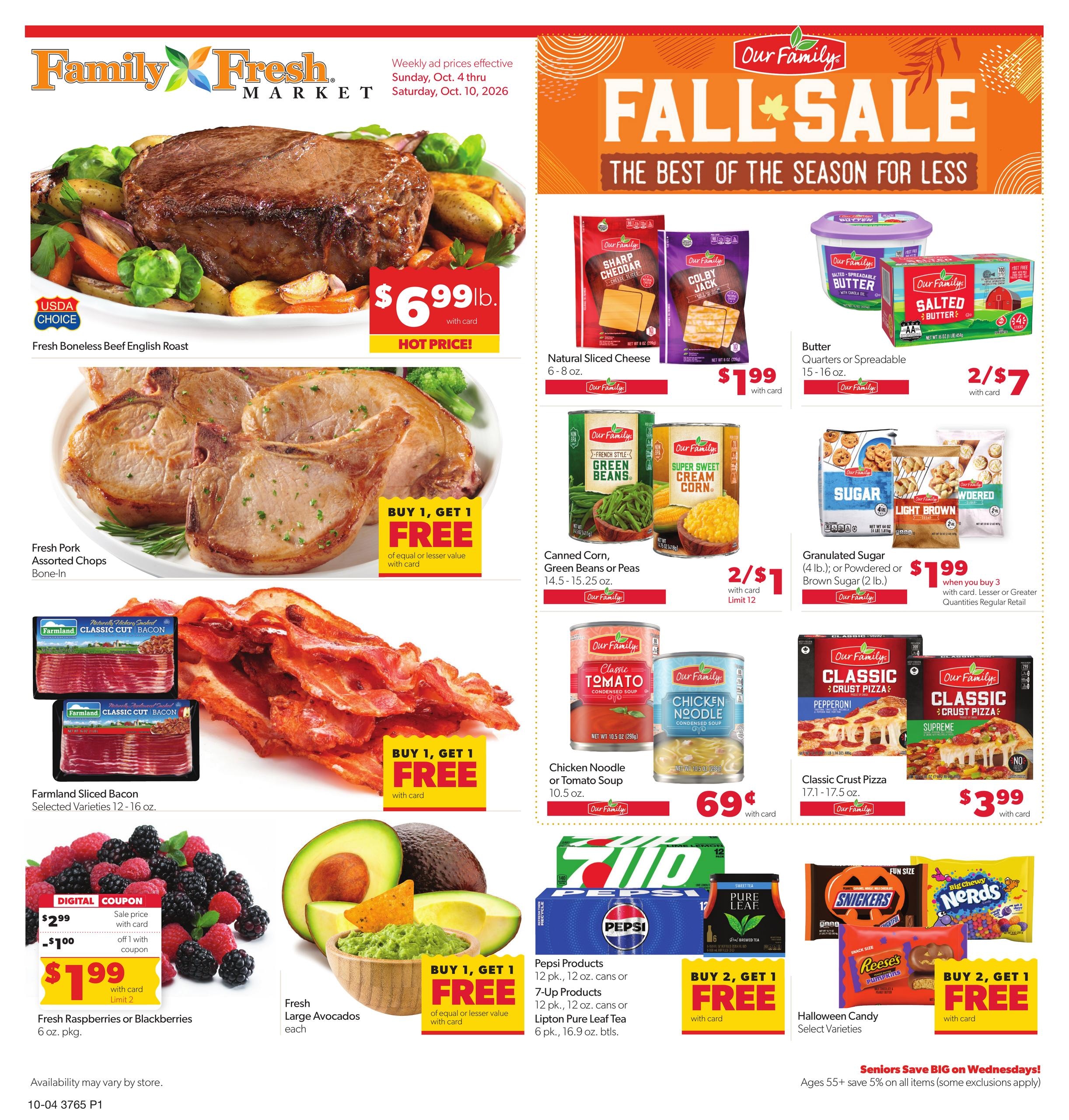 Family Fresh weekly ad page 1