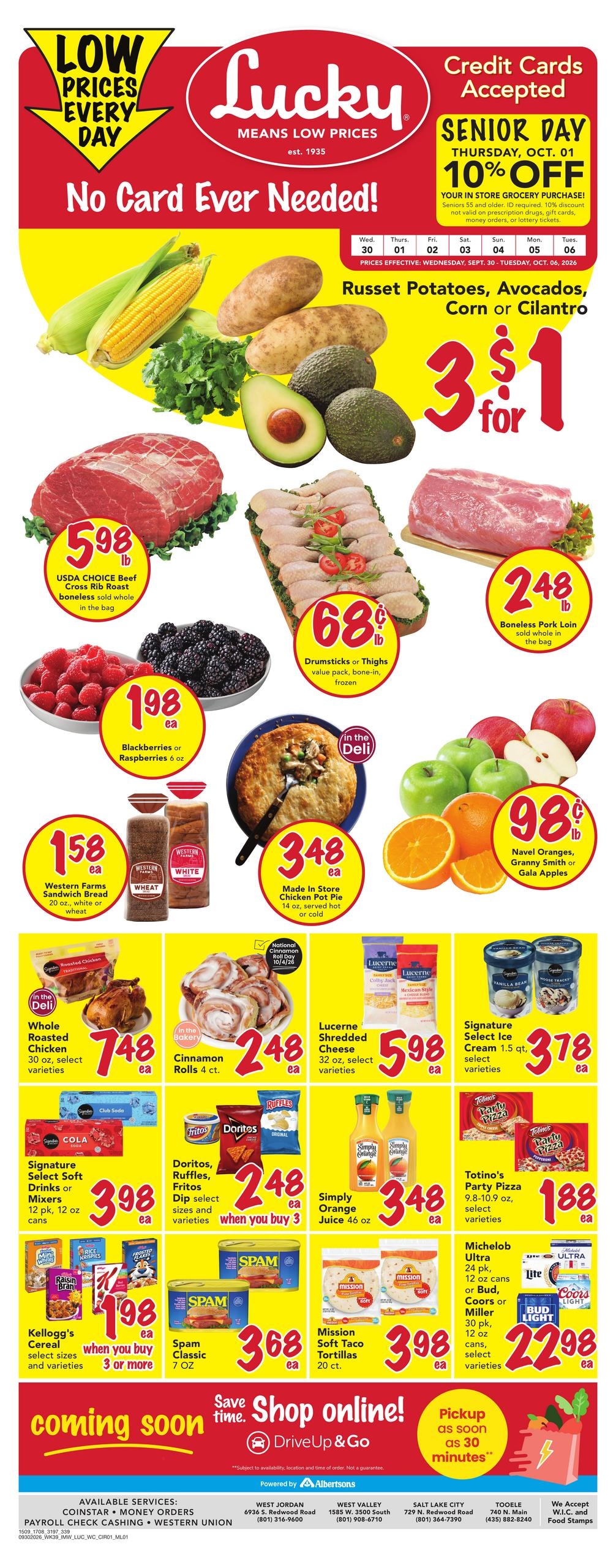 Albertsons weekly ad page 1