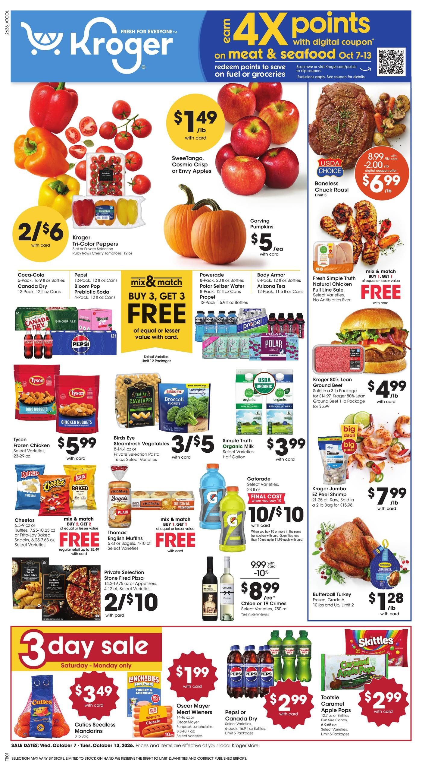 Kroger weekly ad page 1