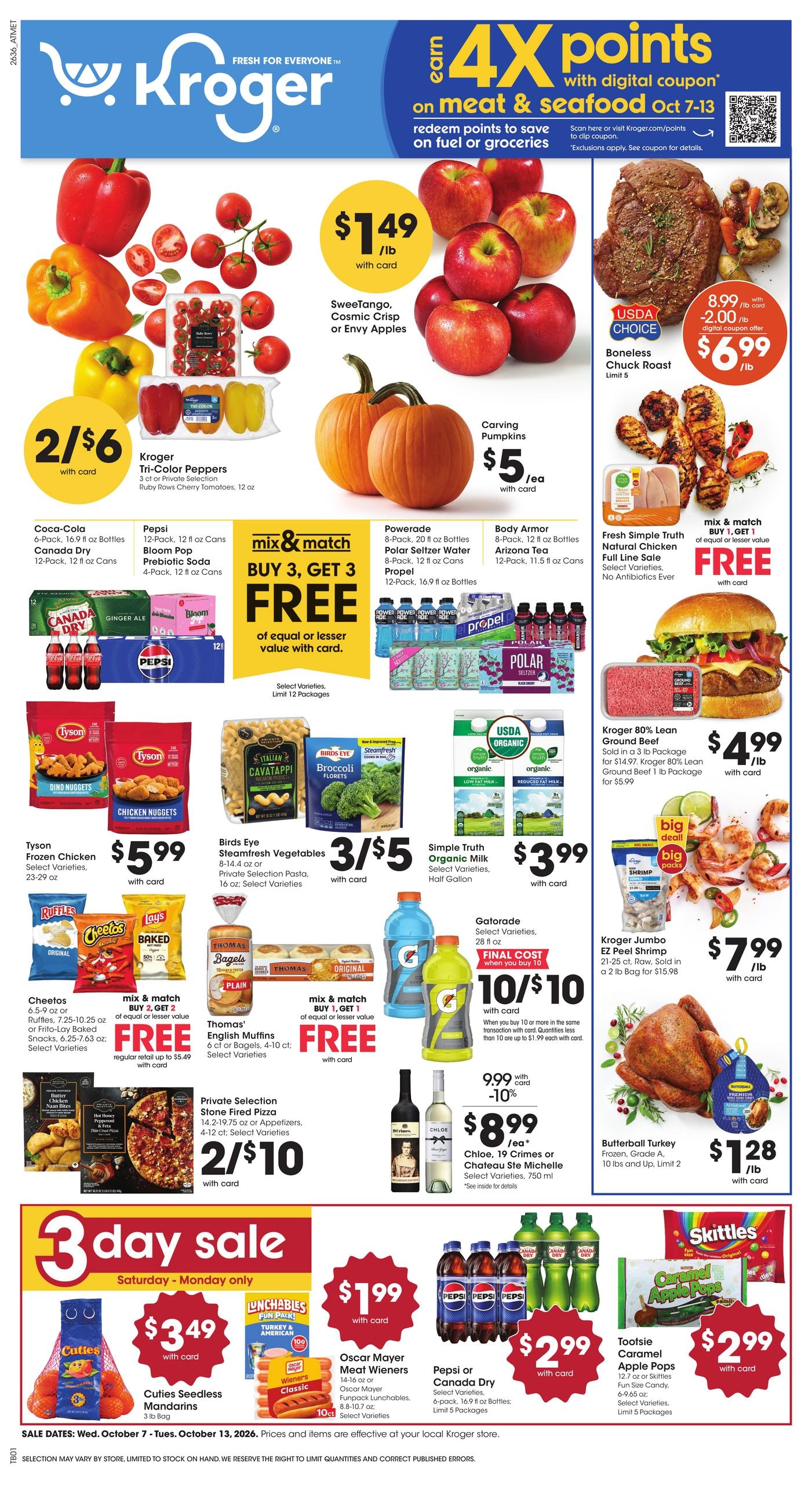 Kroger weekly ad page 1