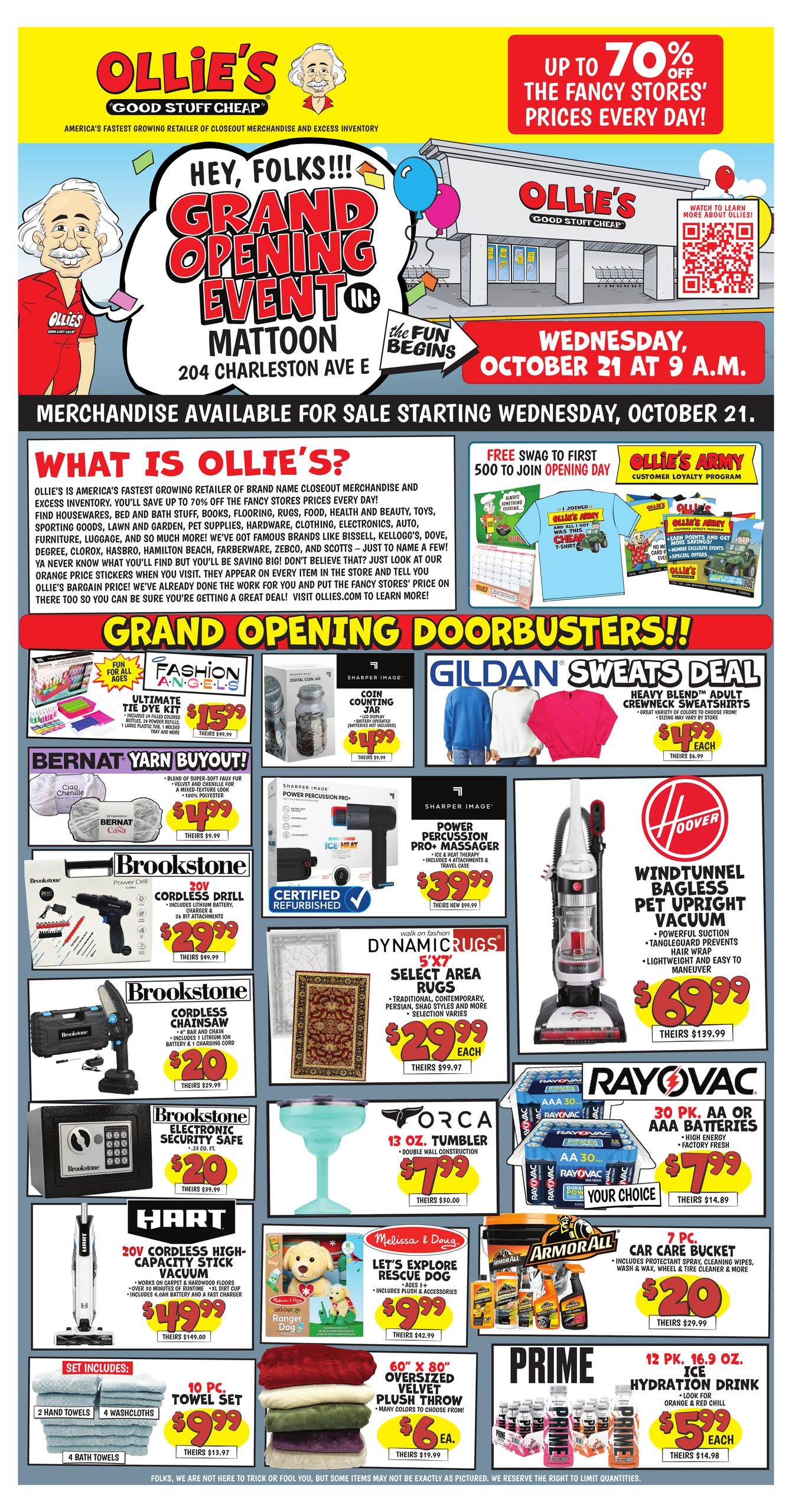 Ollie's Bargain Outlet weekly ad page 1