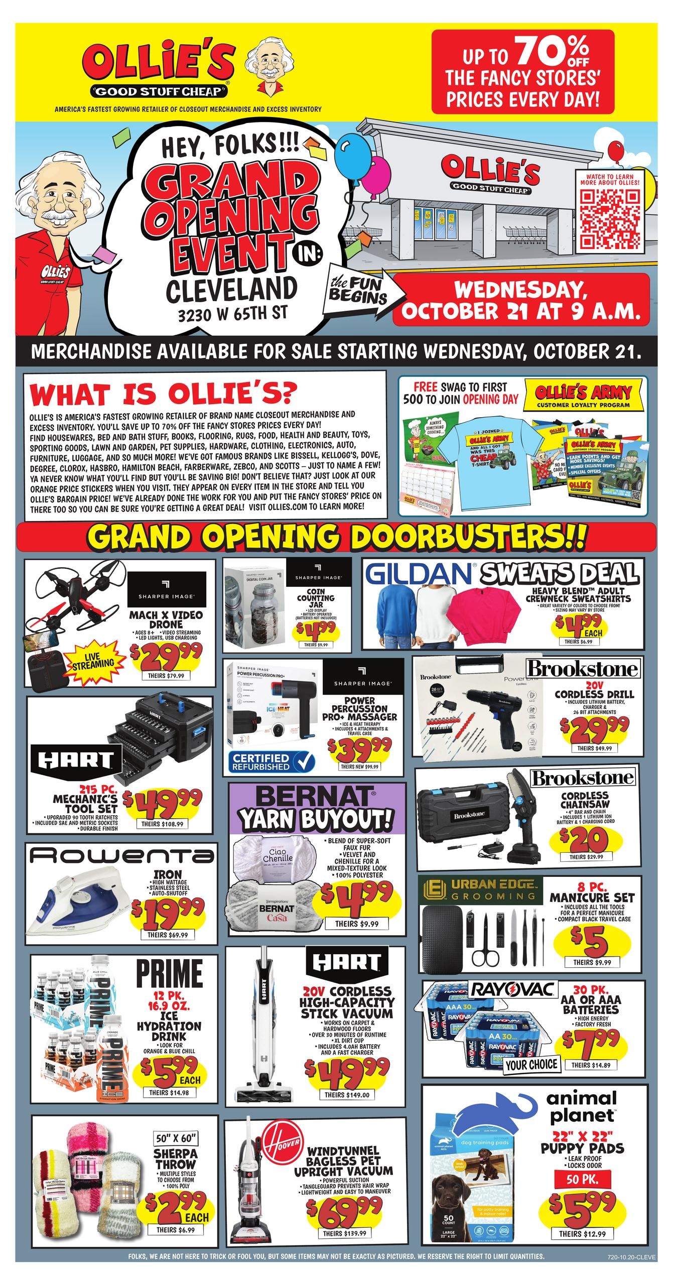 Ollie's Bargain Outlet weekly ad page 1