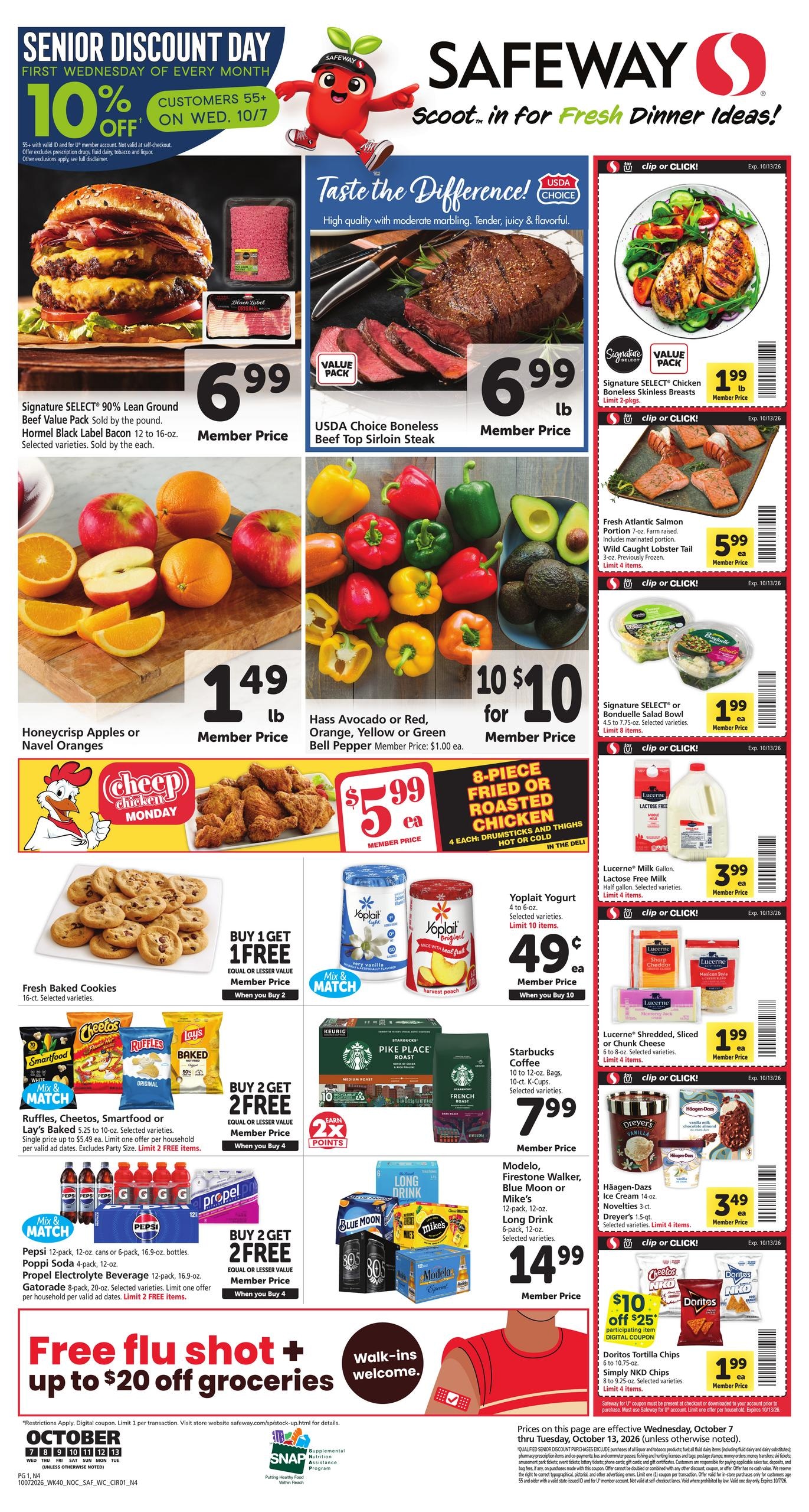 Safeway weekly ad page 1