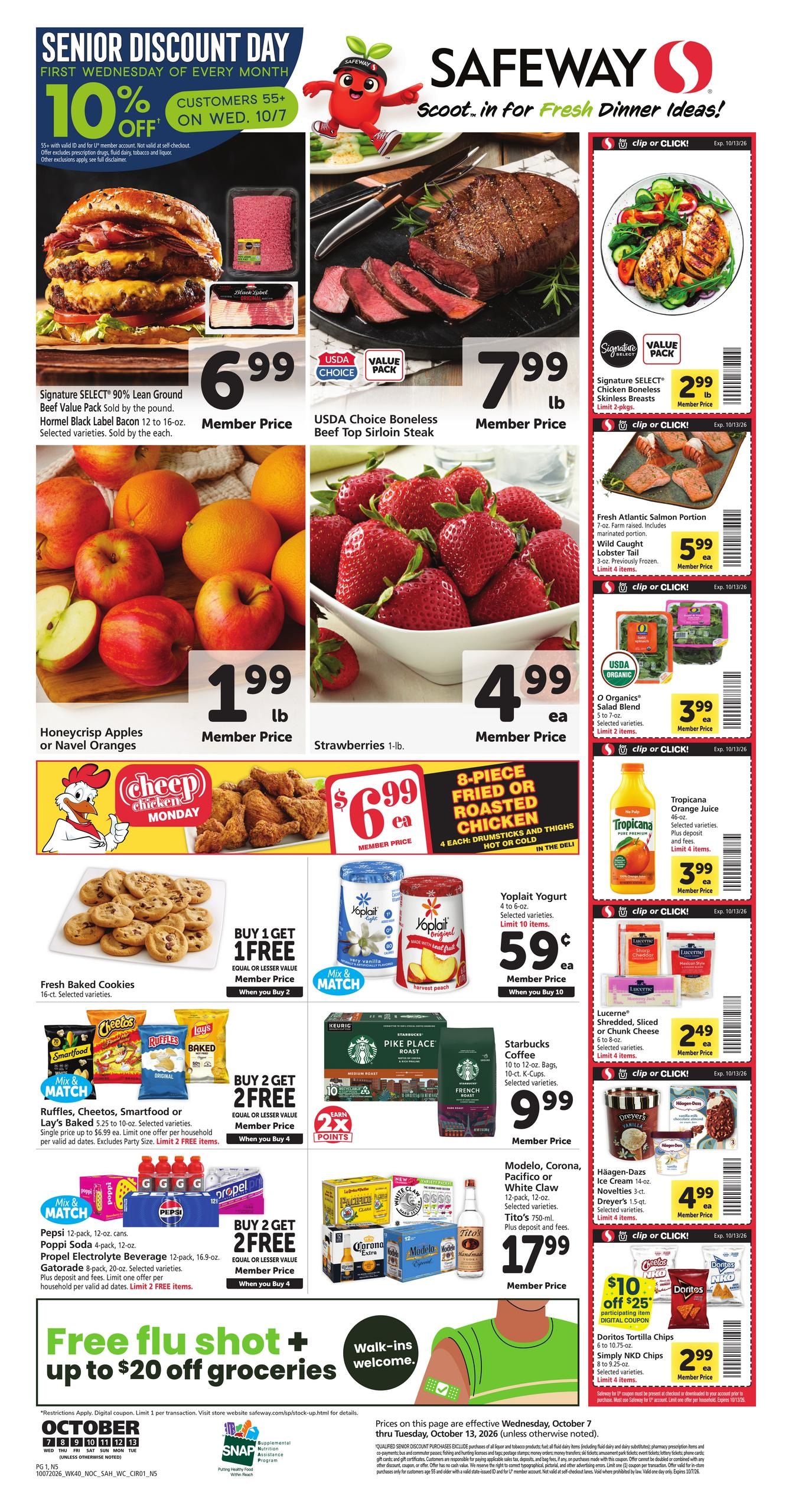 Safeway weekly ad page 1