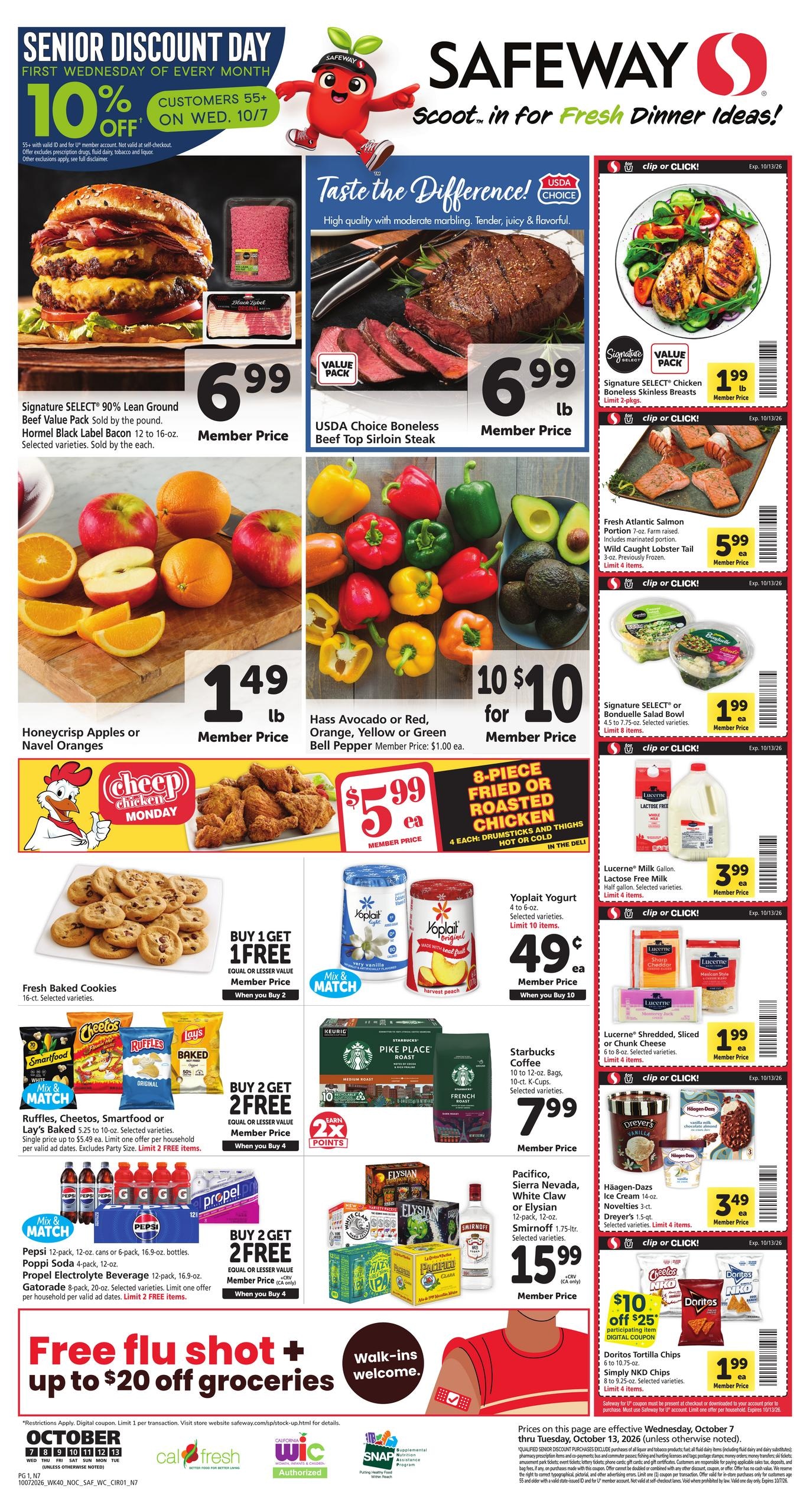 Safeway weekly ad page 1