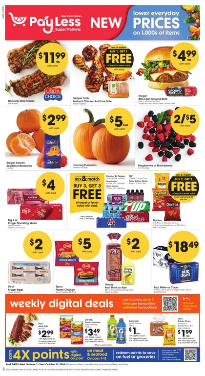 Pay Less Super Markets Weekly Ad