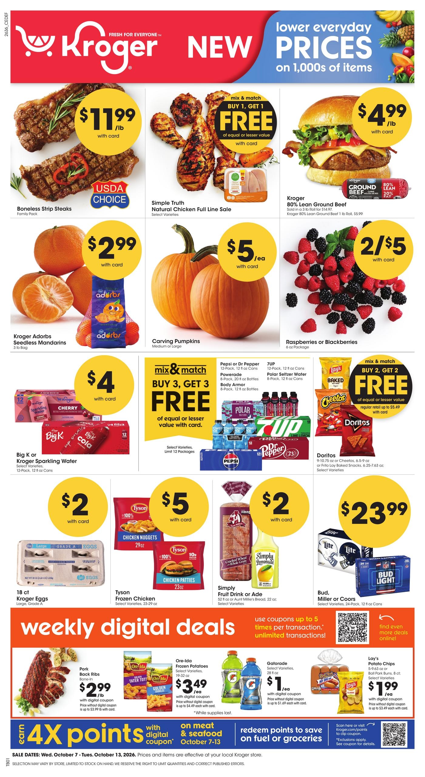 Kroger weekly ad page 1