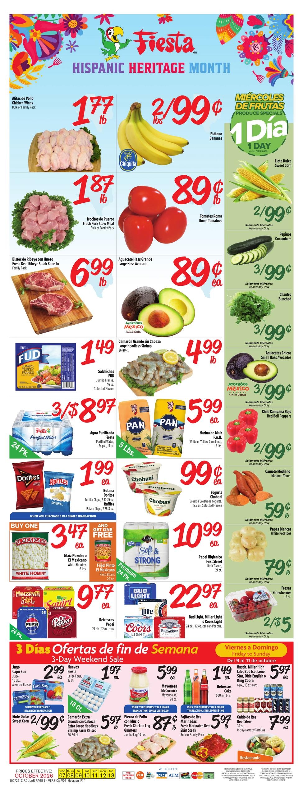 Fiesta Mart weekly ad page 1