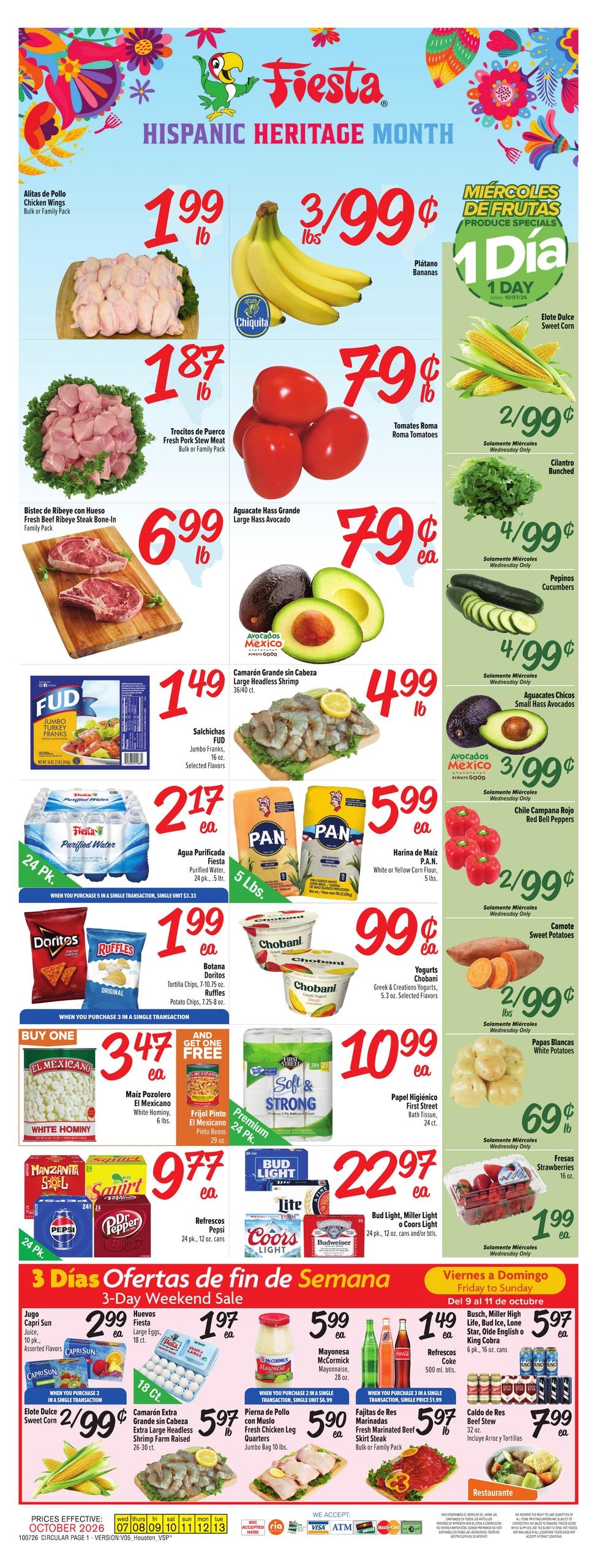 Fiesta Mart weekly ad page 1