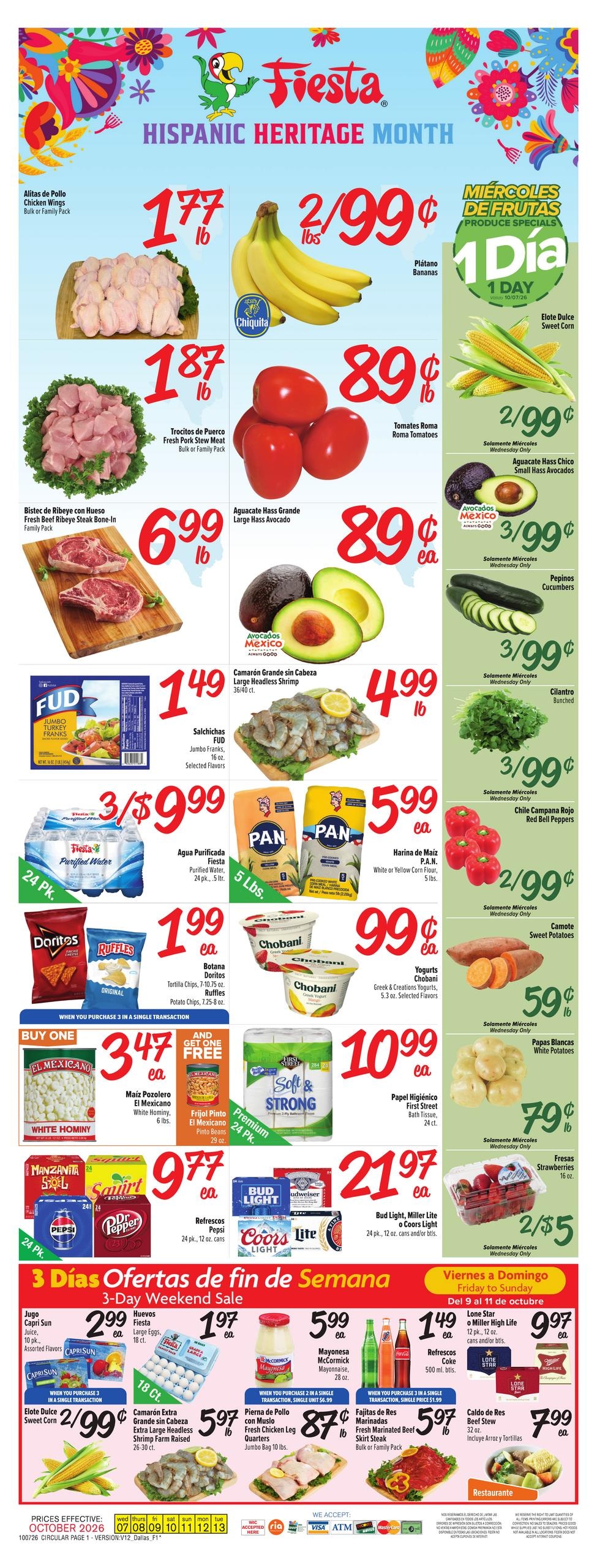 Fiesta Mart weekly ad page 1