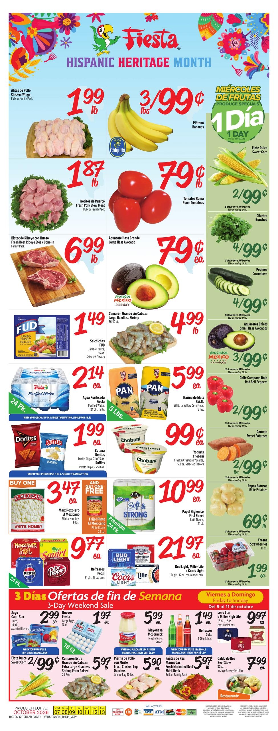 Fiesta Mart weekly ad page 1