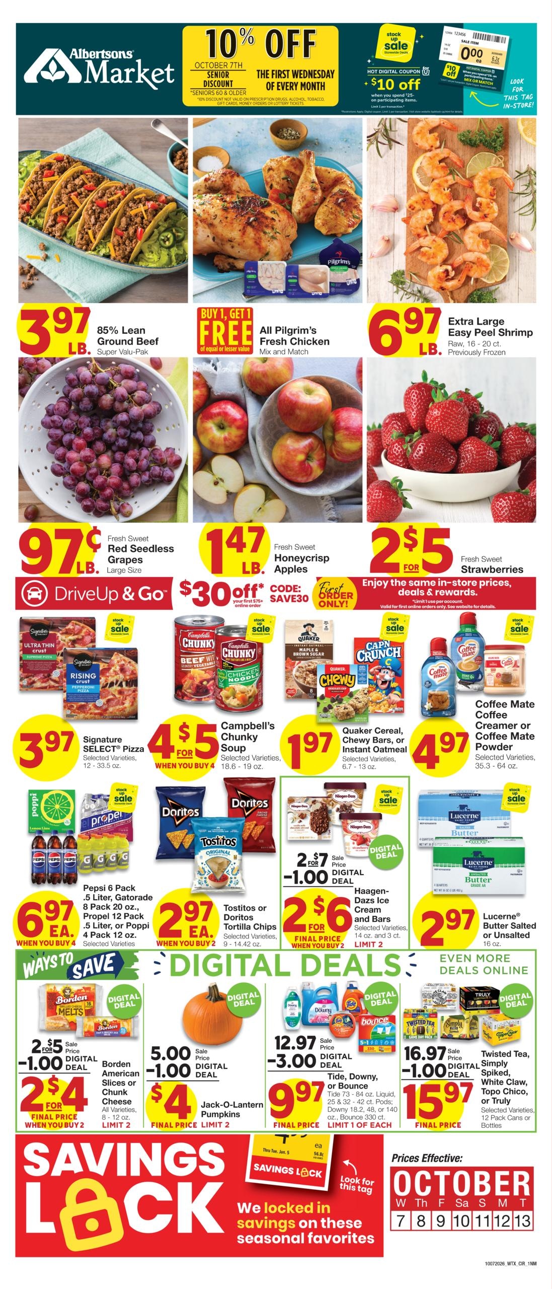 Albertsons Market weekly ad page 1