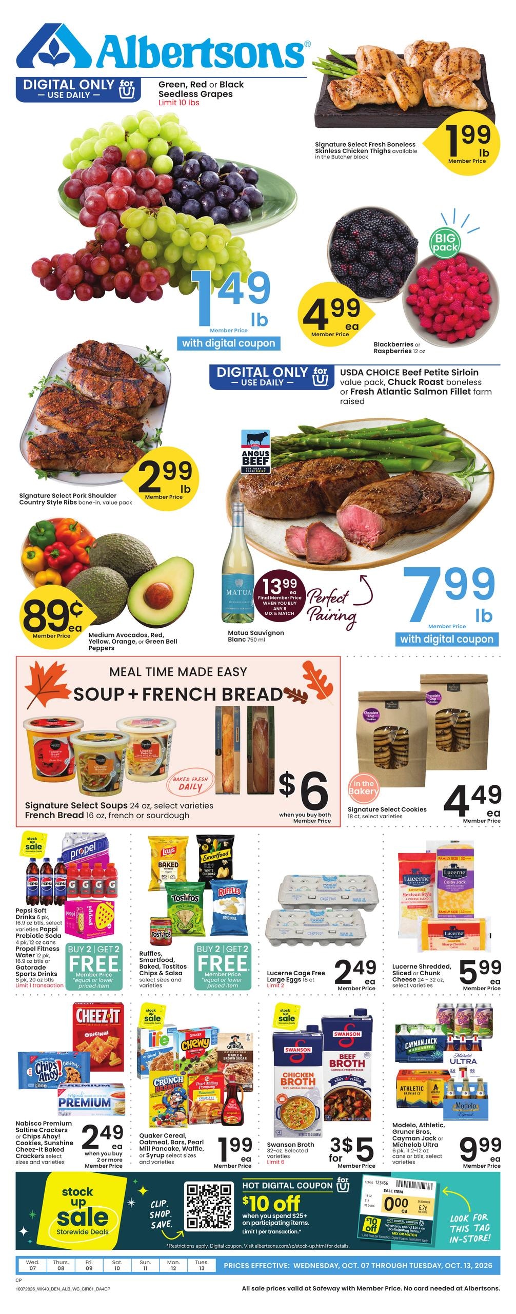 Albertsons weekly ad page 1