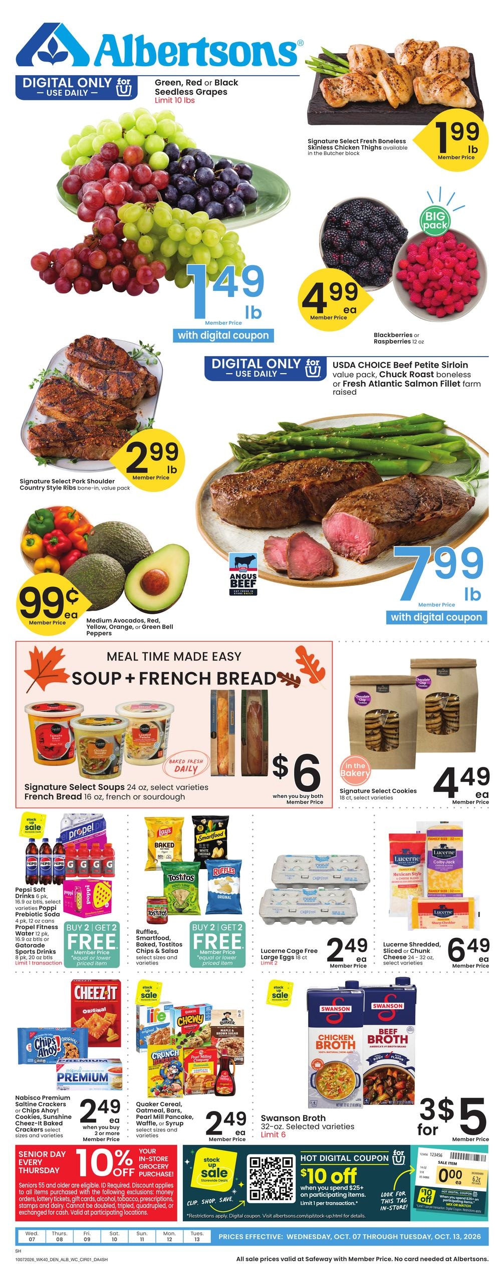 Albertsons weekly ad page 1