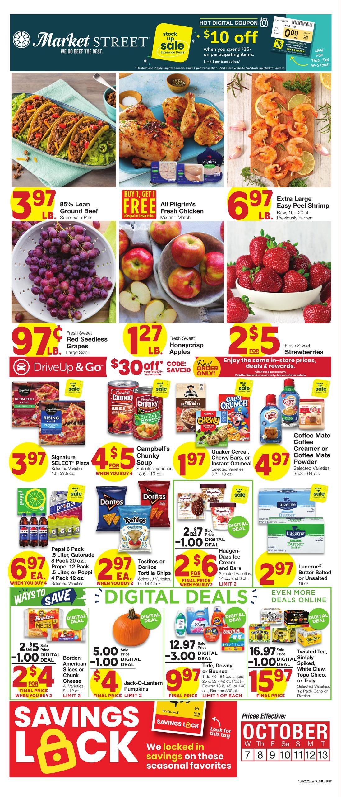 Market Street weekly ad page 1