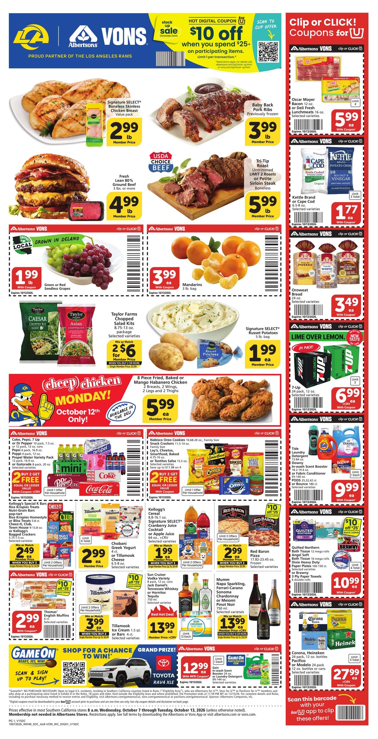 Albertsons weekly ad page 1