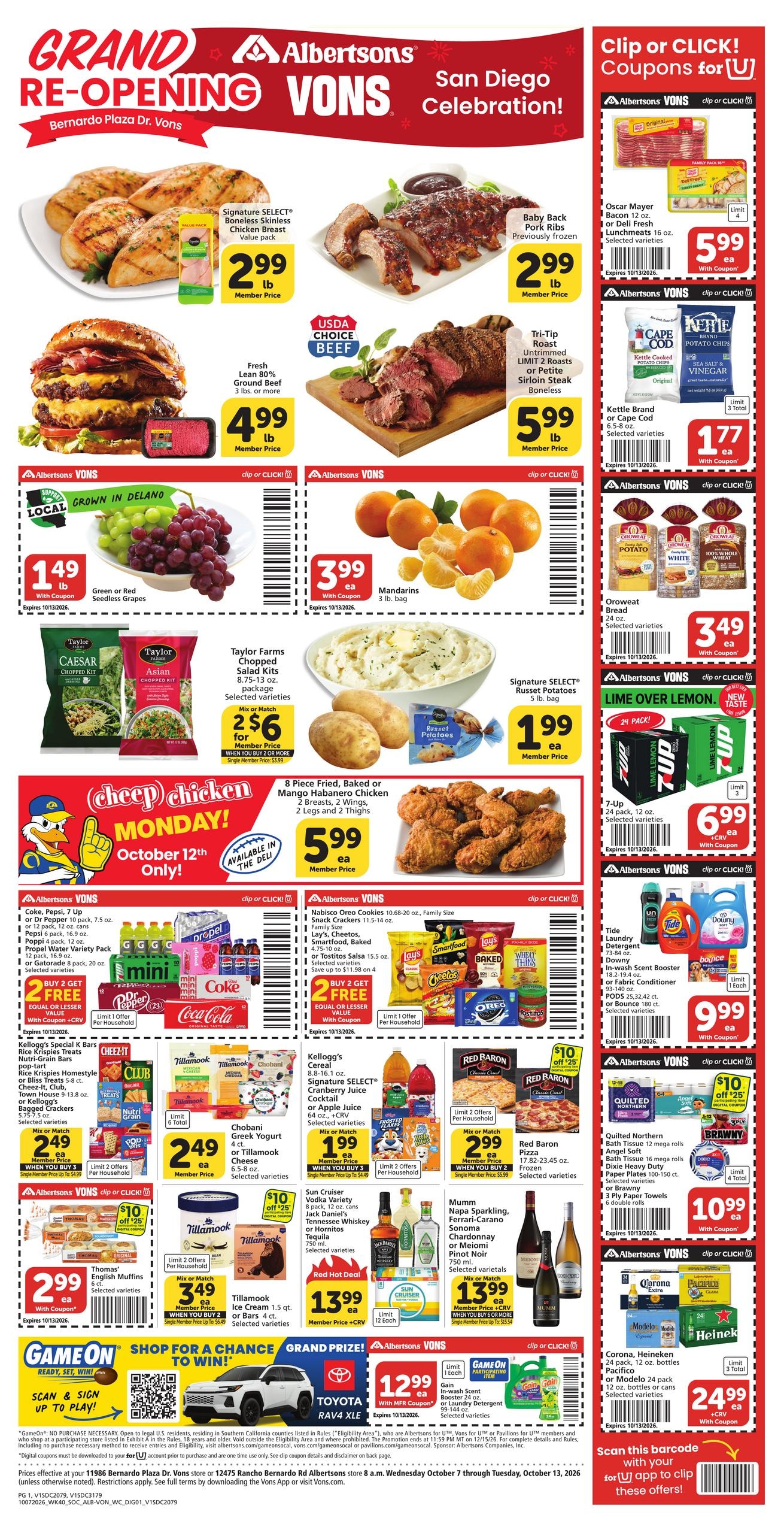 Albertsons weekly ad page 1