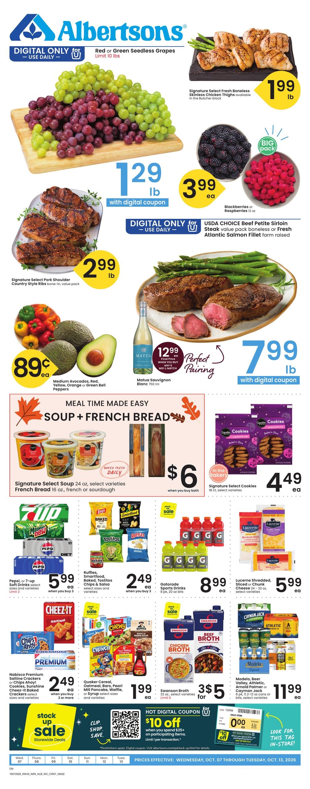 Albertsons weekly ad page 1