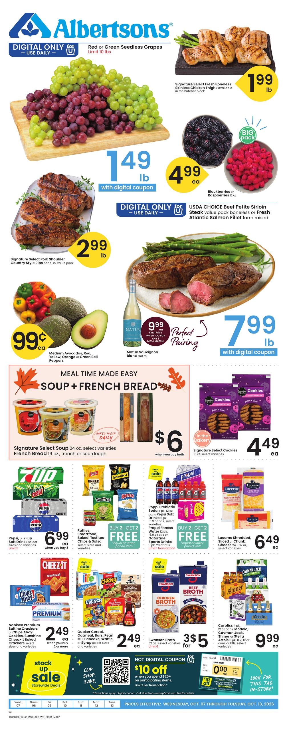 Albertsons weekly ad page 1