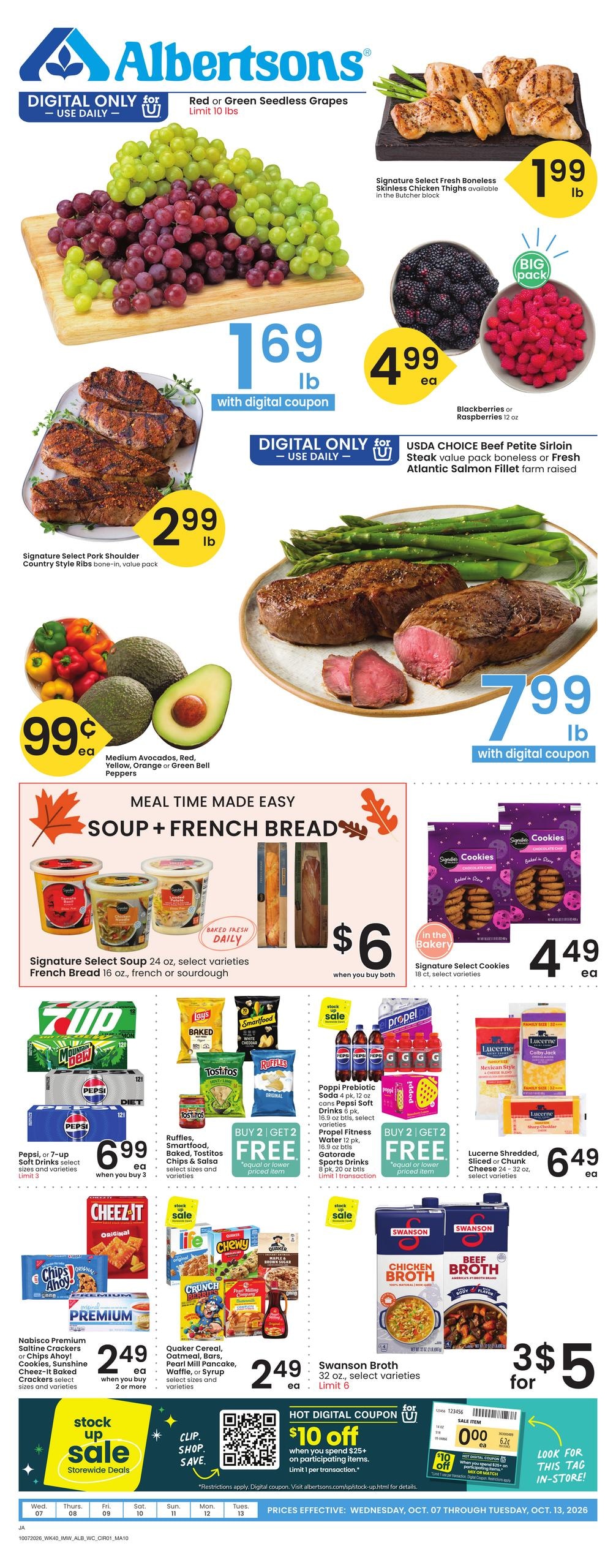 Albertsons weekly ad page 1