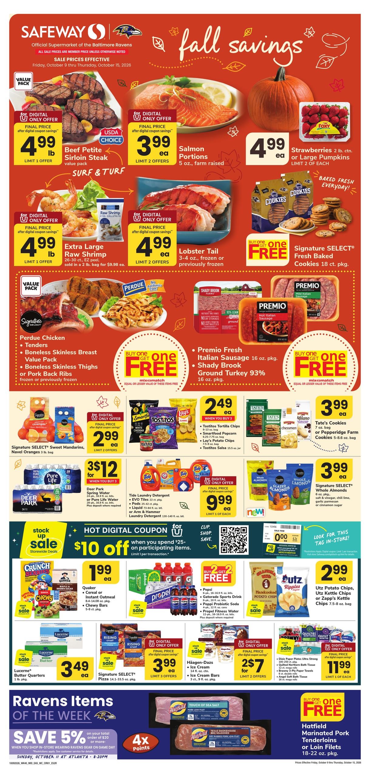 Safeway weekly ad page 1