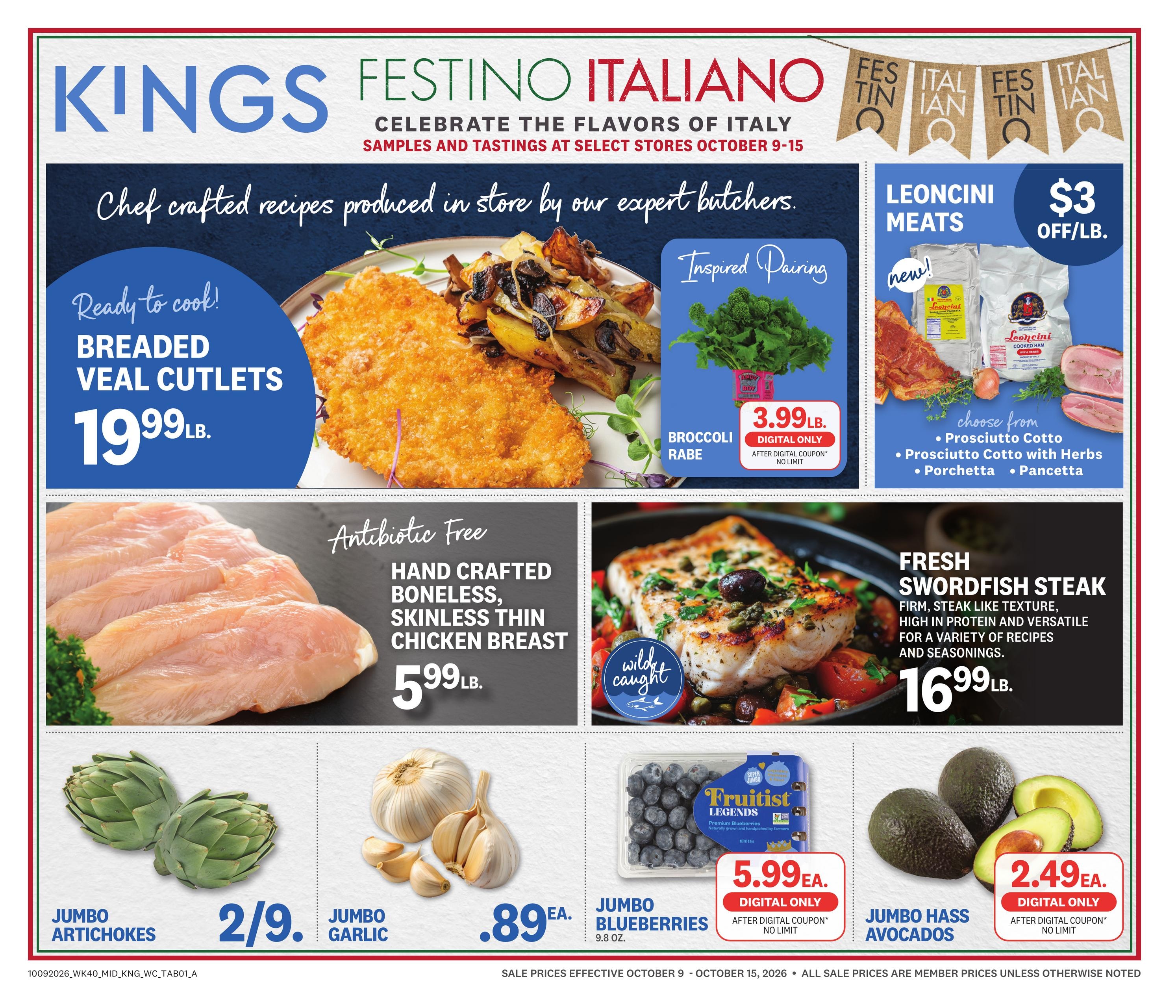 Kings Food Markets weekly ad page 1