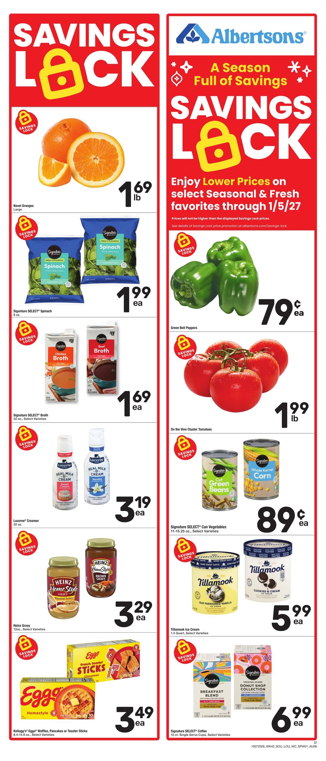 Albertsons weekly ad page 1