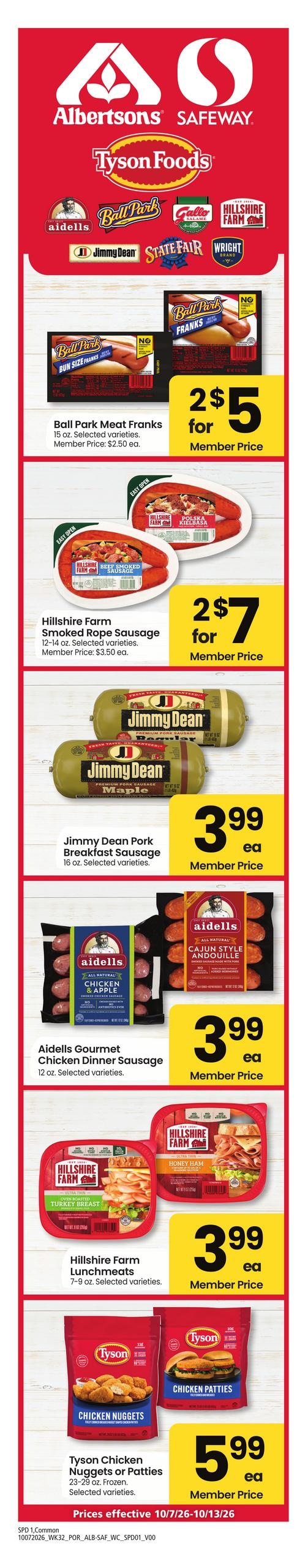 Albertsons weekly ad page 1