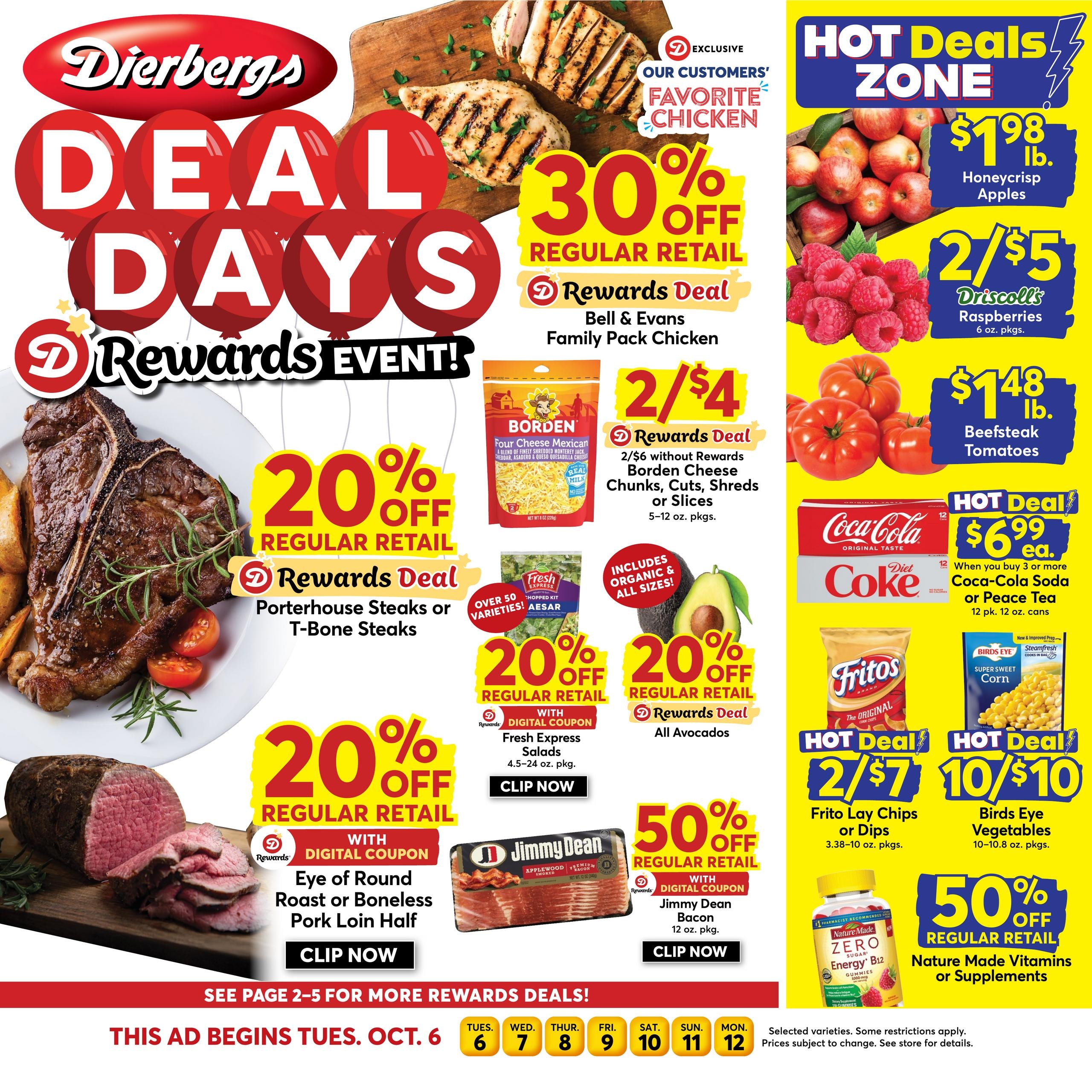 Dierbergs weekly ad page 1