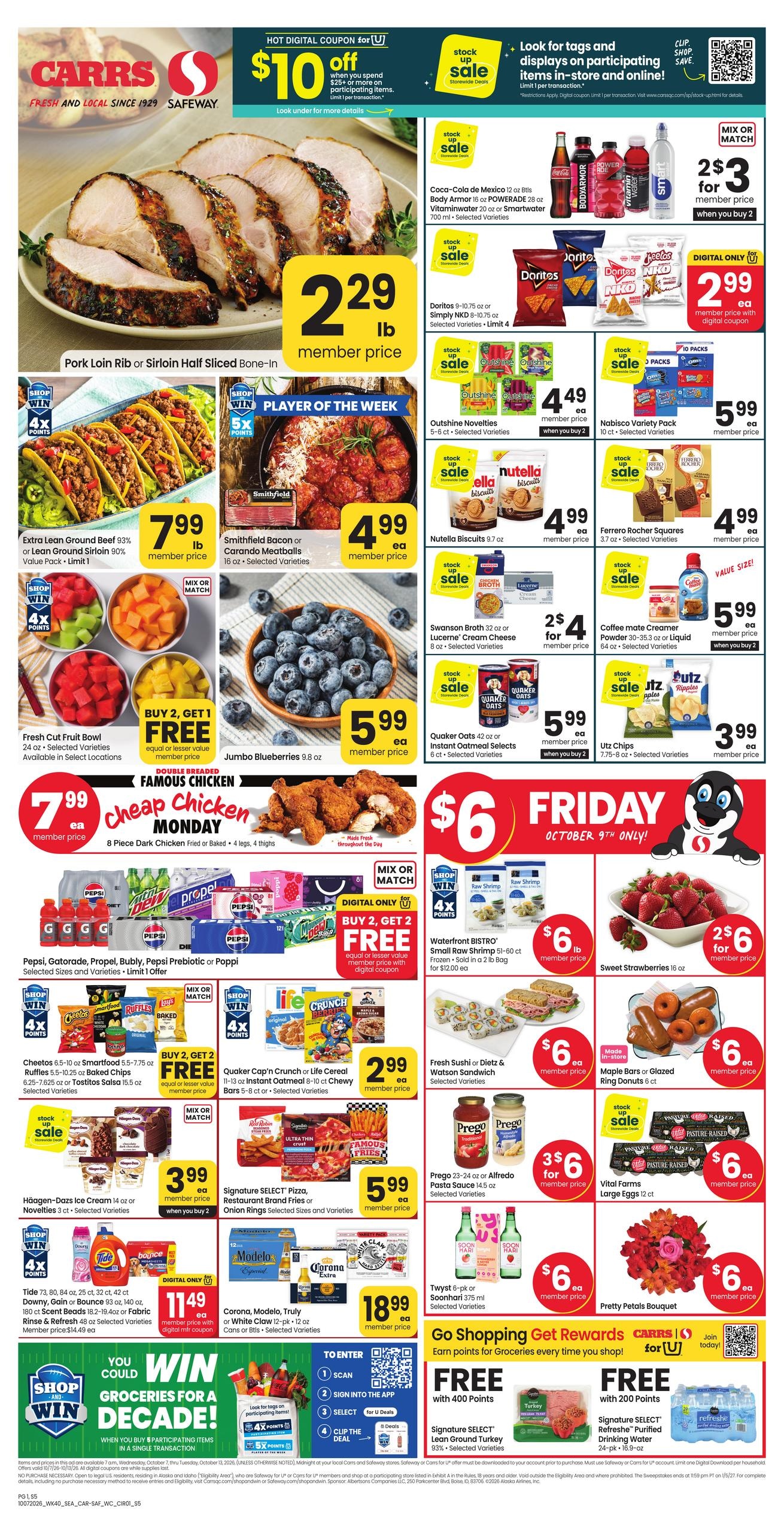 Safeway weekly ad page 1