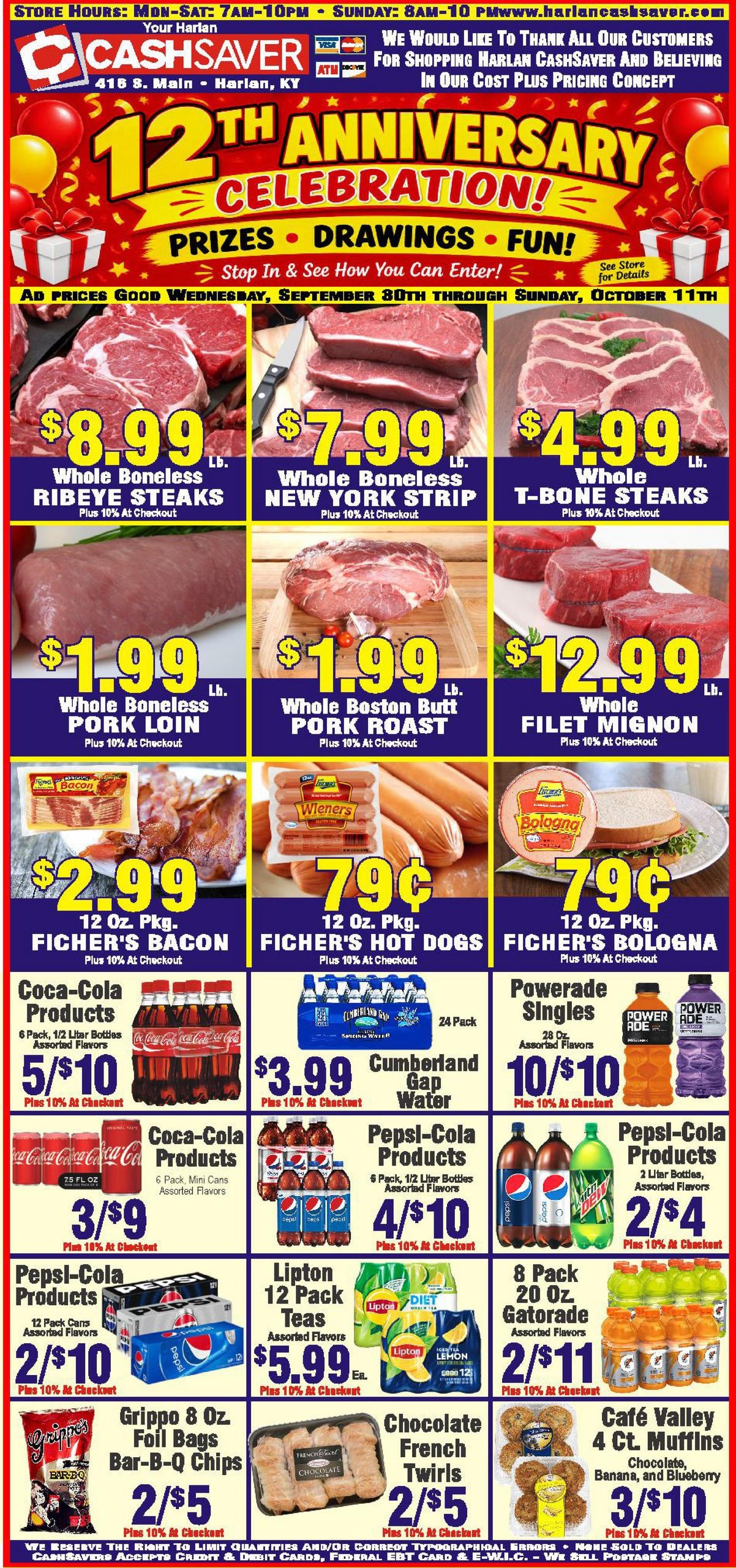 Harlan Cash Saver weekly ad page 1