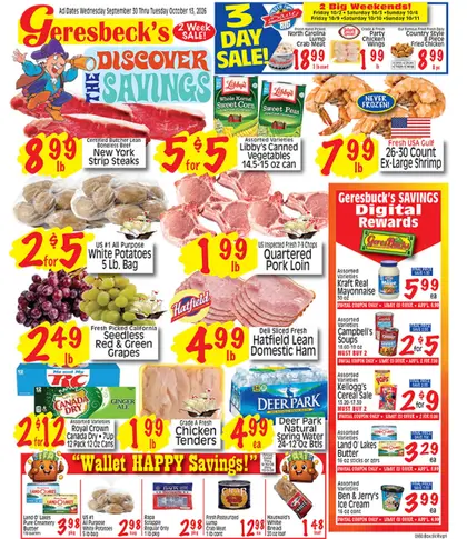 Geresbeck's Food Market Indexed Bi-Weekly
