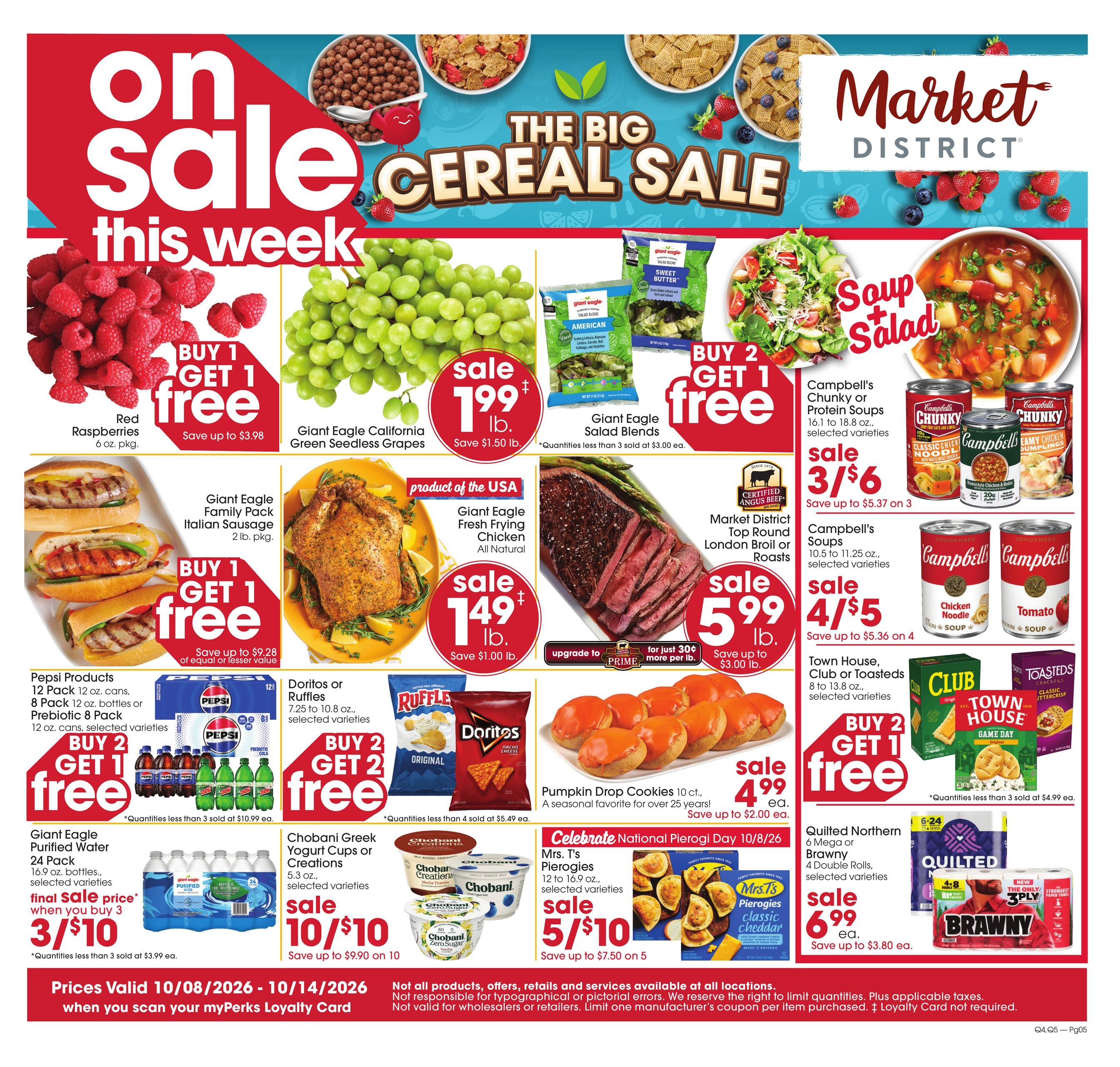 Giant Eagle weekly ad page 1