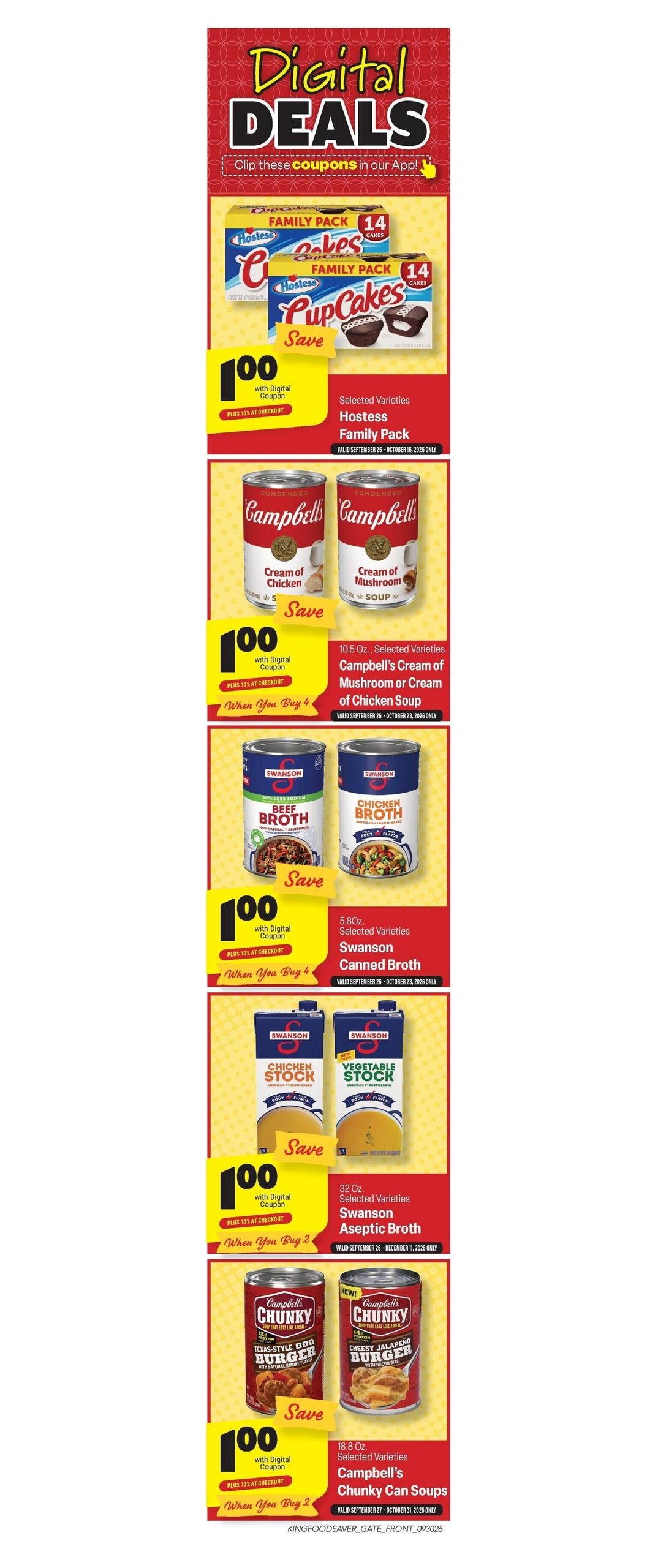 King Cash Saver weekly ad page 1
