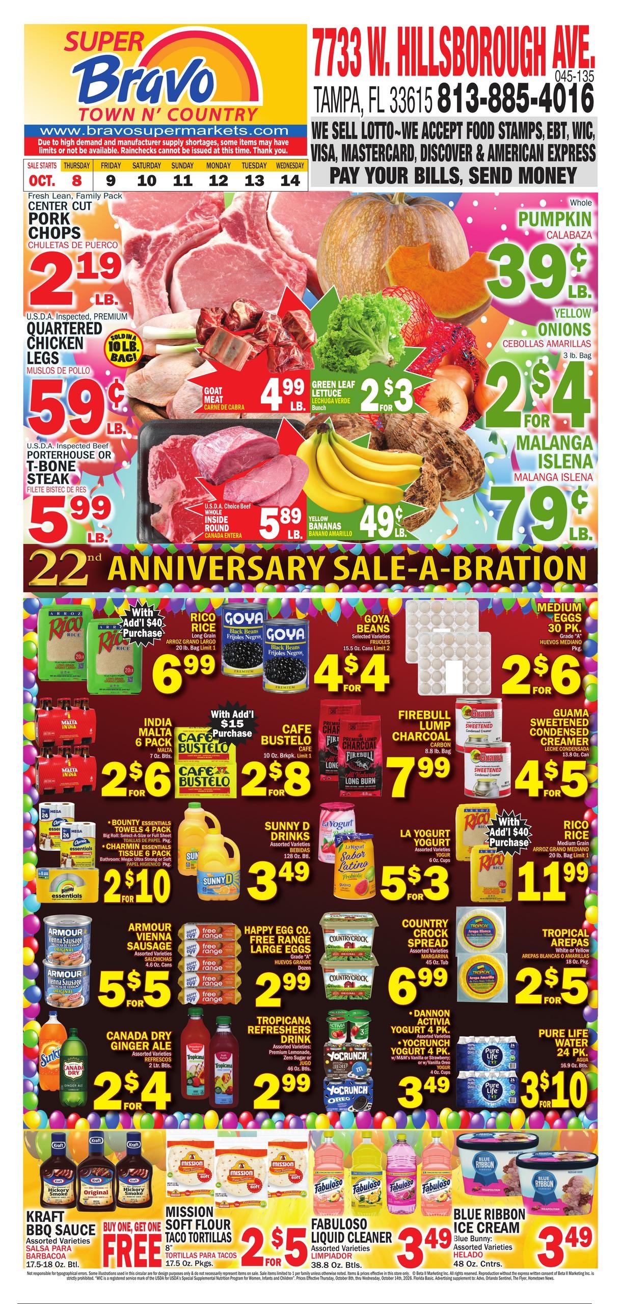 Bravo Supermarket weekly ad page 1