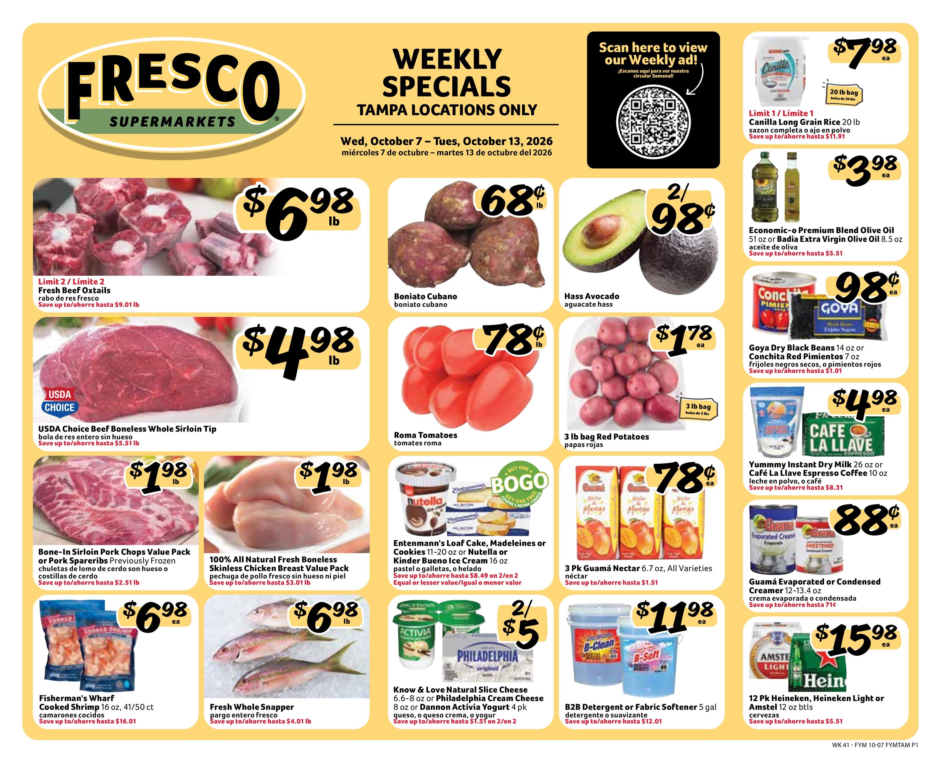 Fresco Y Mas weekly ad page 1