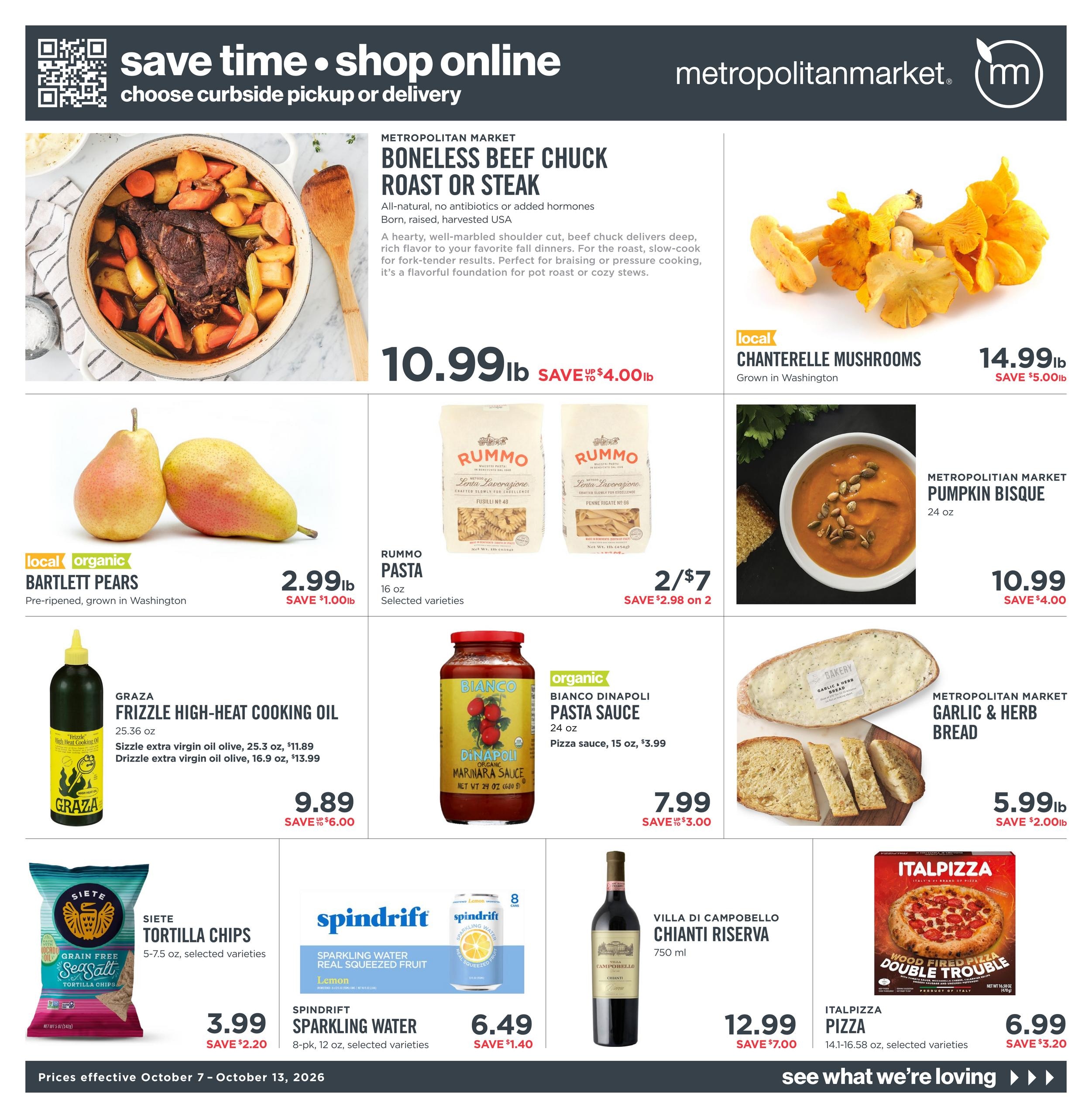 Metropolitan Market weekly ad page 1