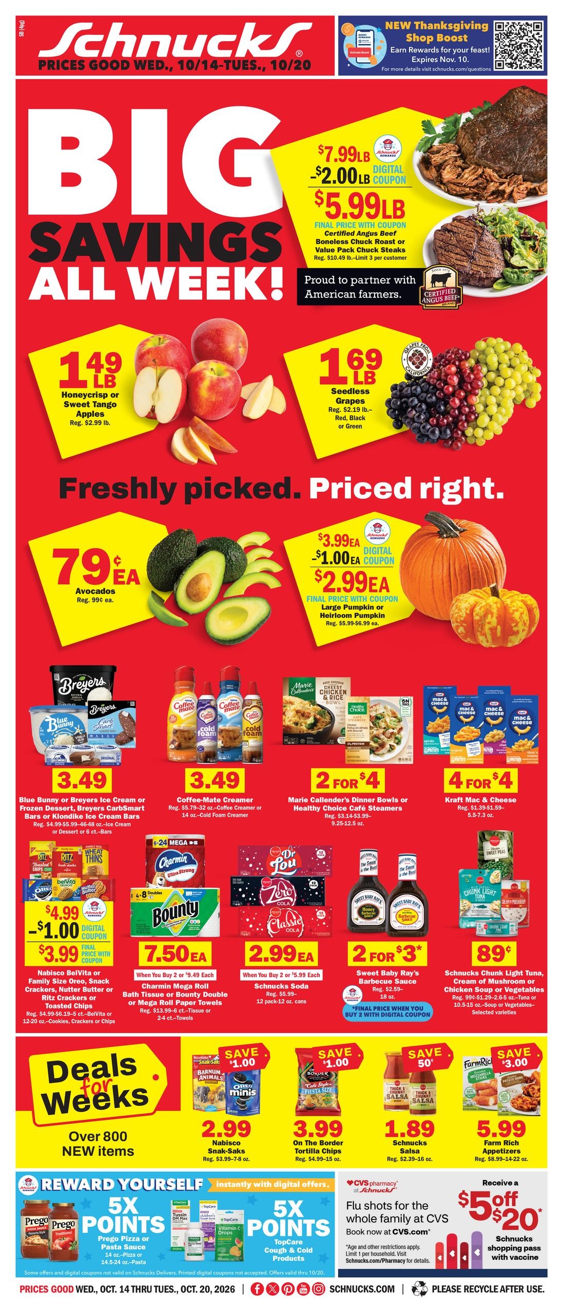 Schnucks weekly ad page 1