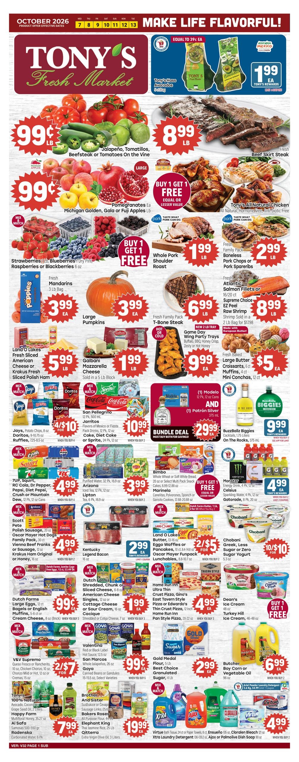 Tony's Fresh Market weekly ad page 1