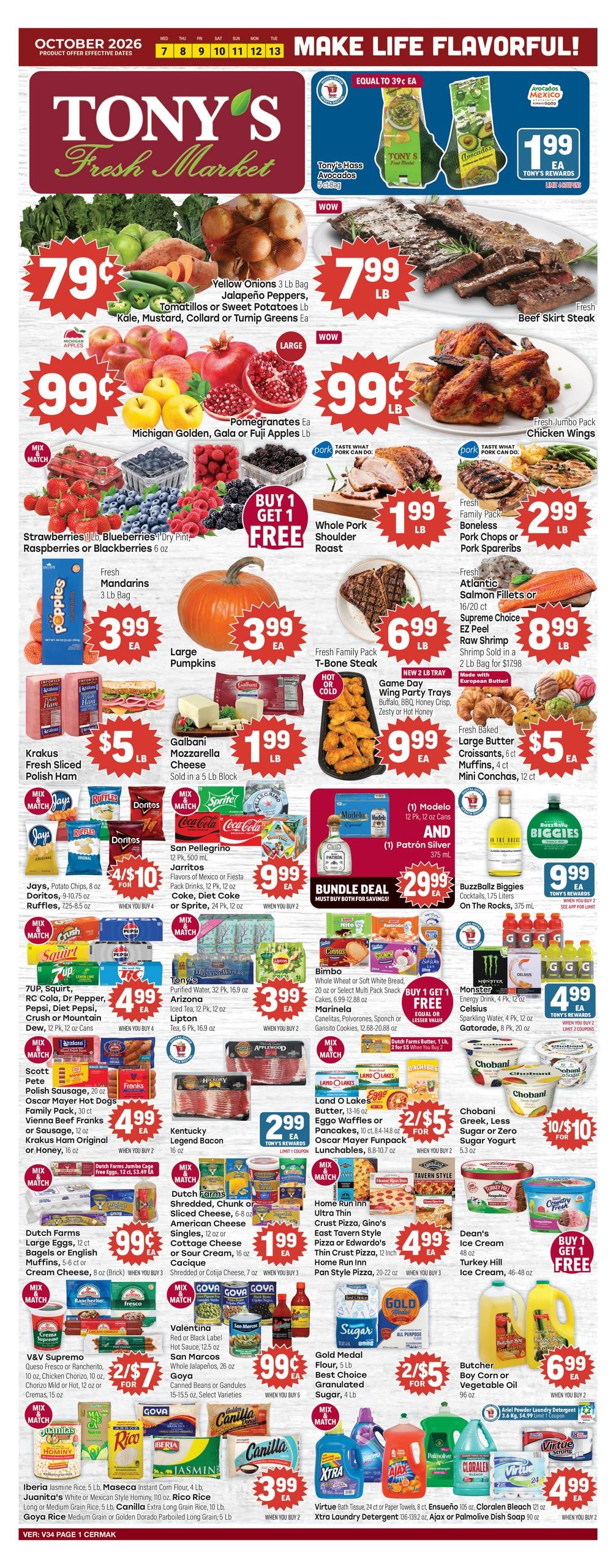 Tony's Fresh Market weekly ad page 1