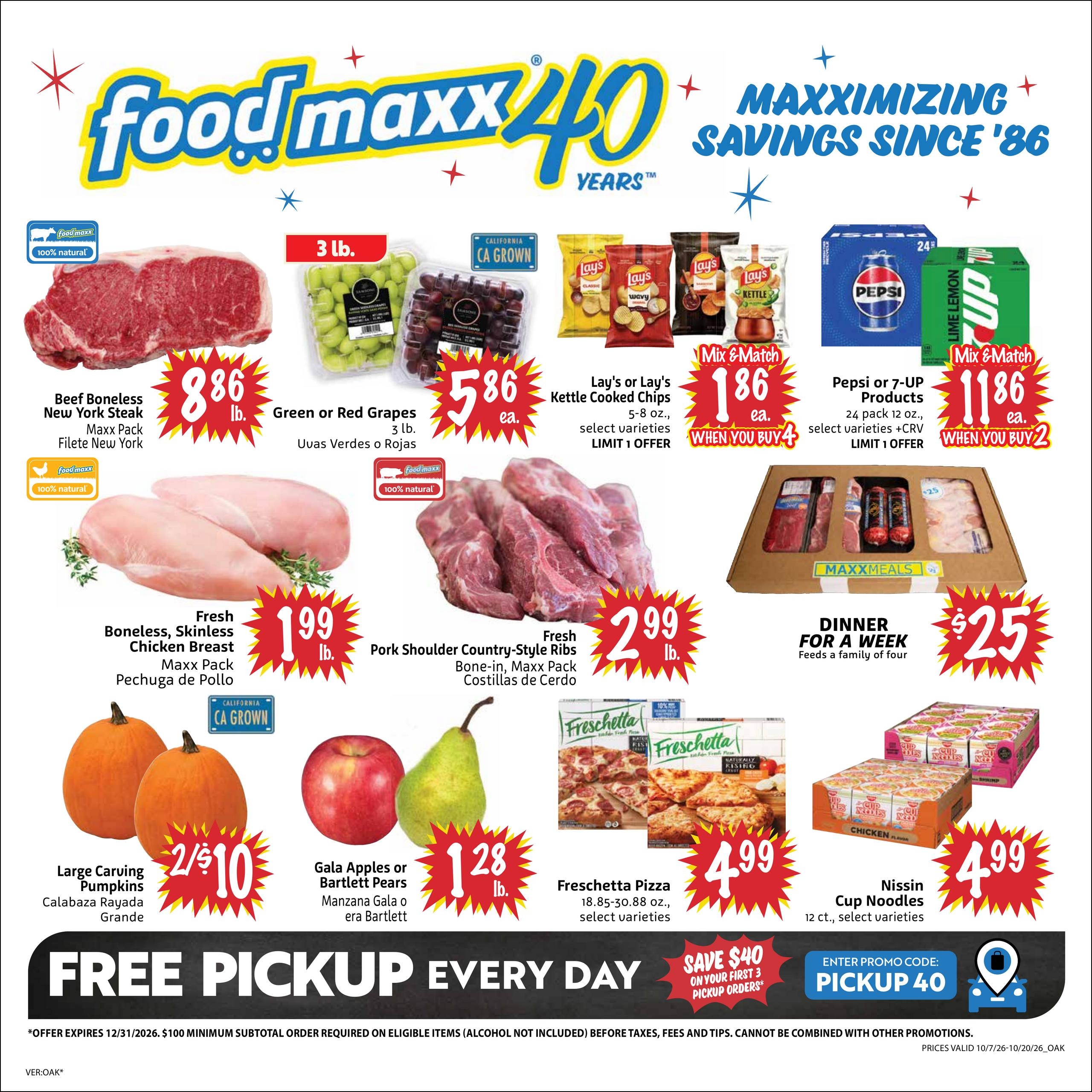 FoodMaxx weekly ad page 1